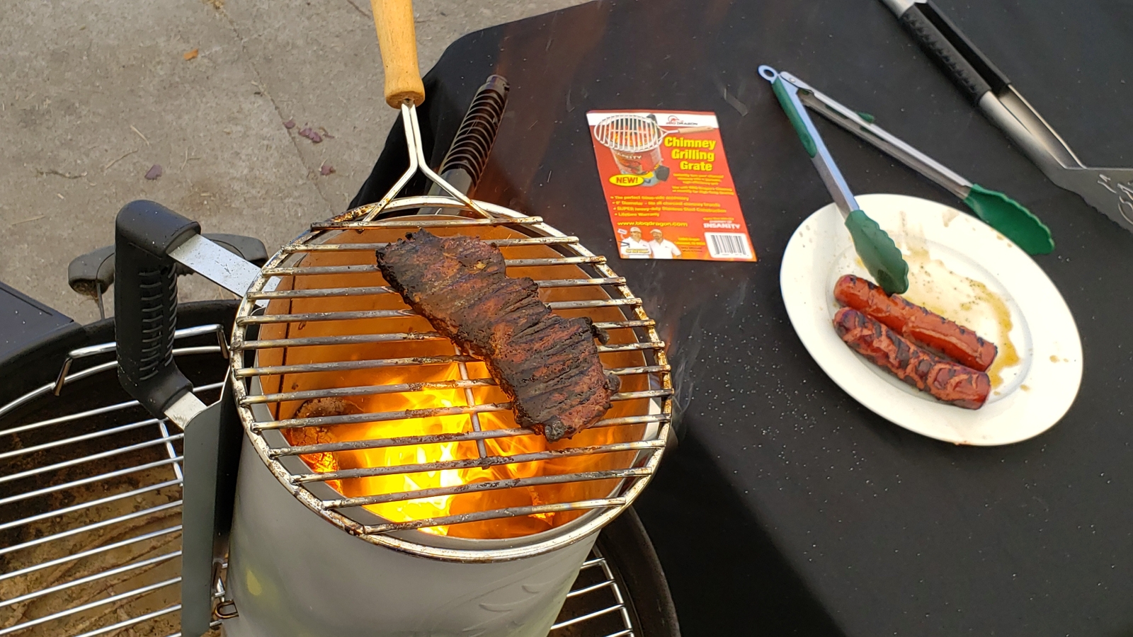 BBQ Dragon NEW Chimney Grilling Grate