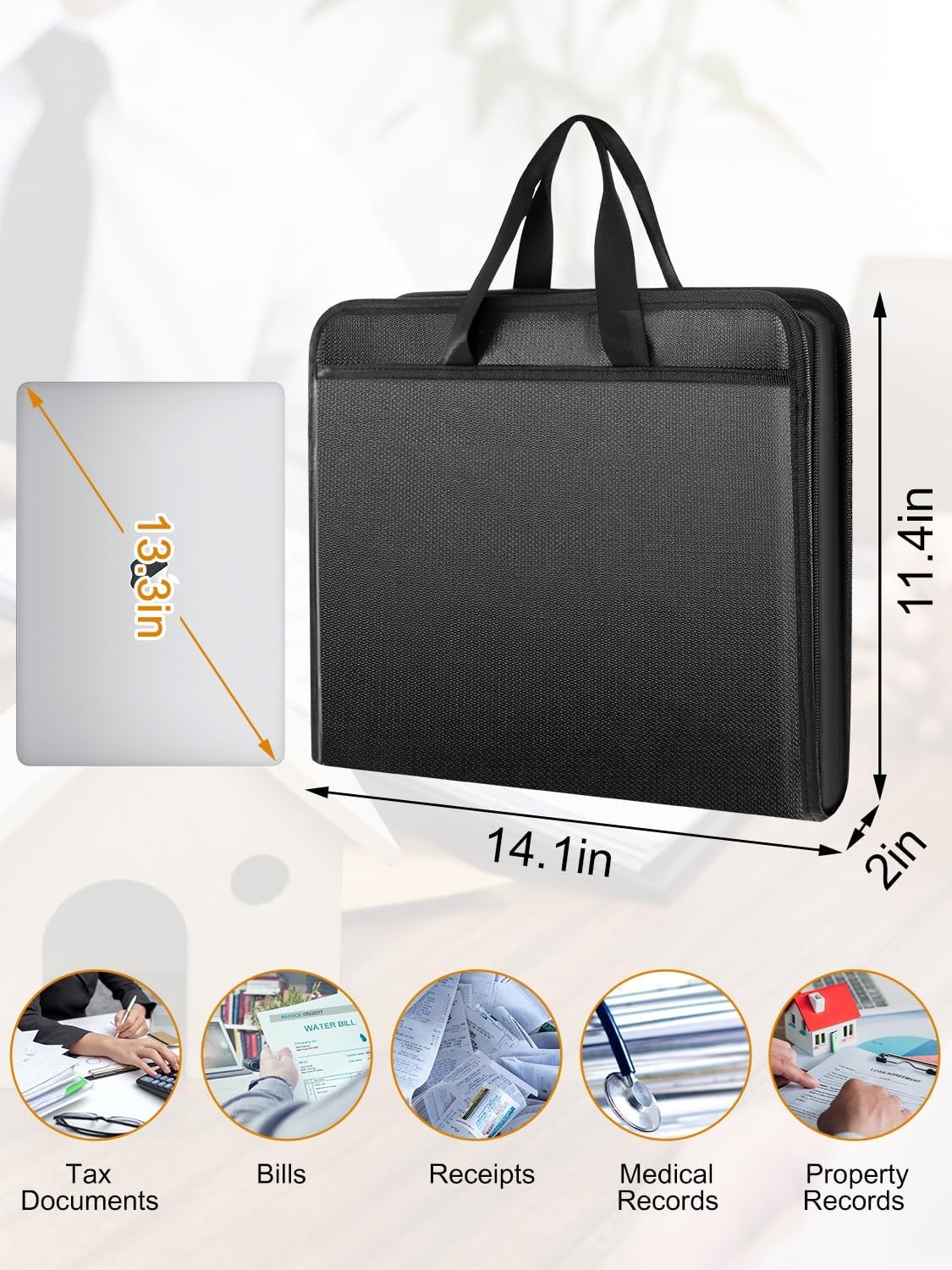 Important Document Organizer Accordion File Organizer Fireproof Expanding File