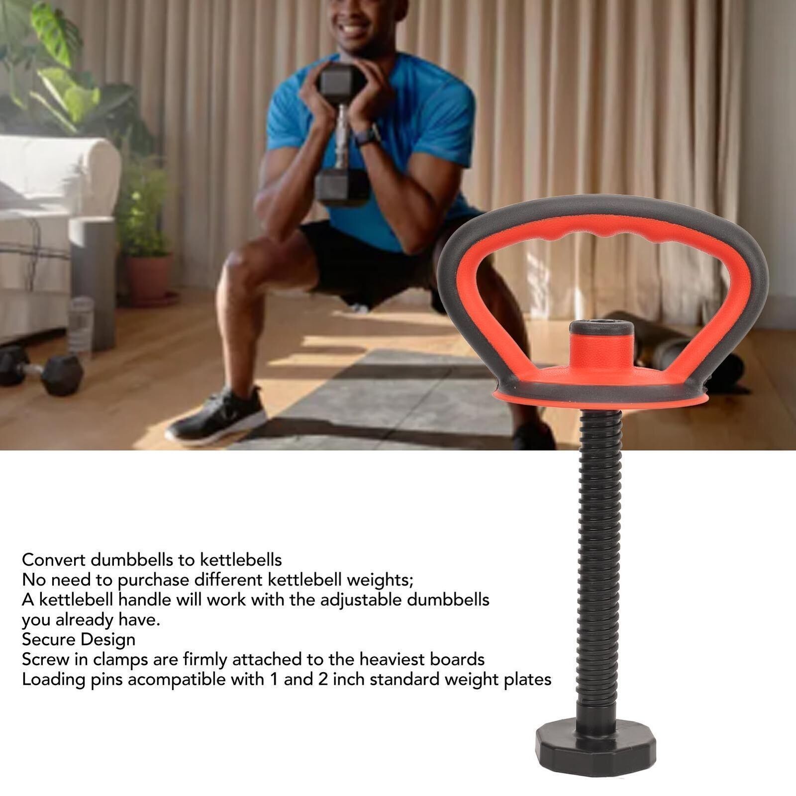 Adjustable Kettlebell Handle Ergonomic Weight Plate Kettlebell Handle Strength T