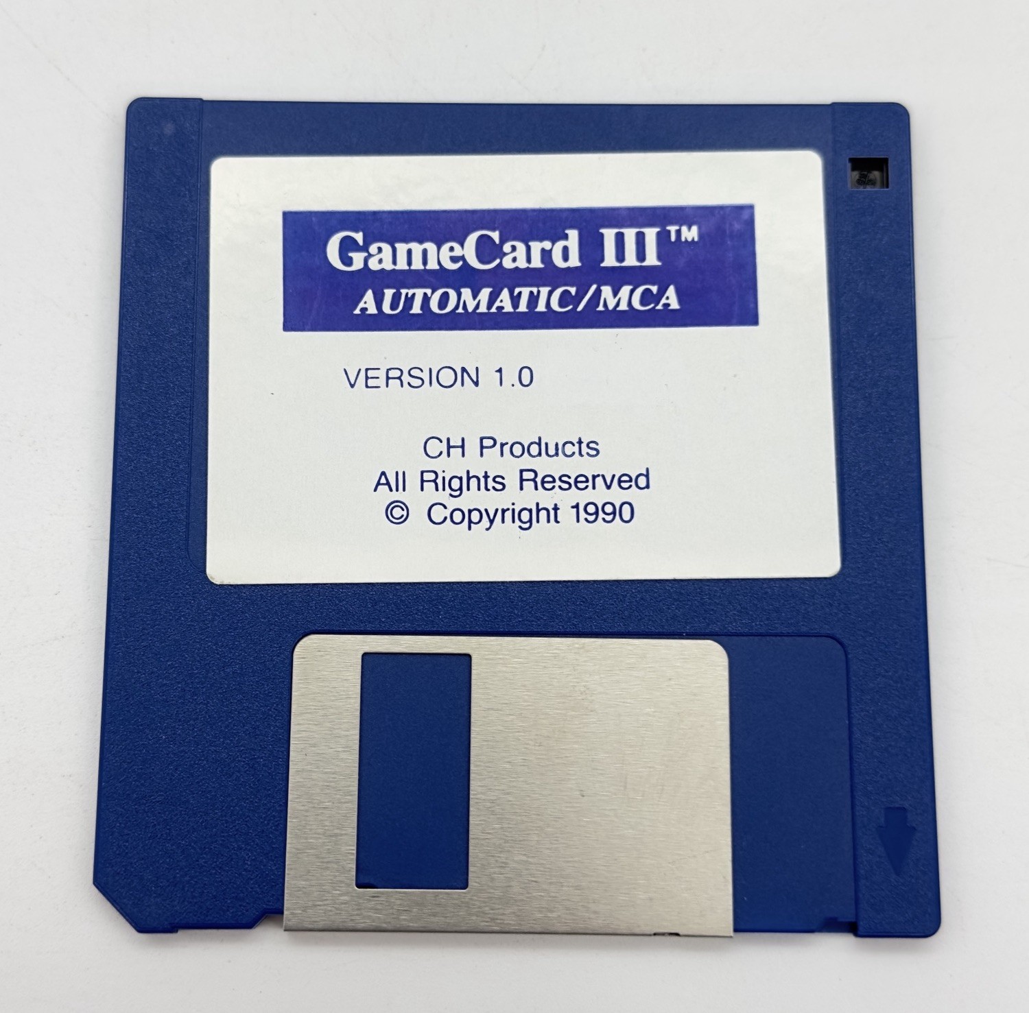 Vintage 1990 GameCard III 3.5” Floppy Disk Automatic/MCA Version 1.0 CH Products