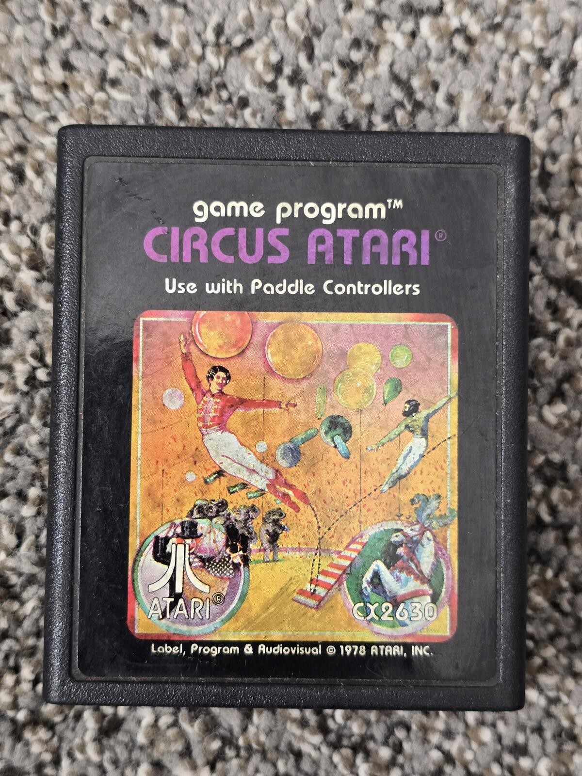 Circus Atari Cartridge for Atari 2600