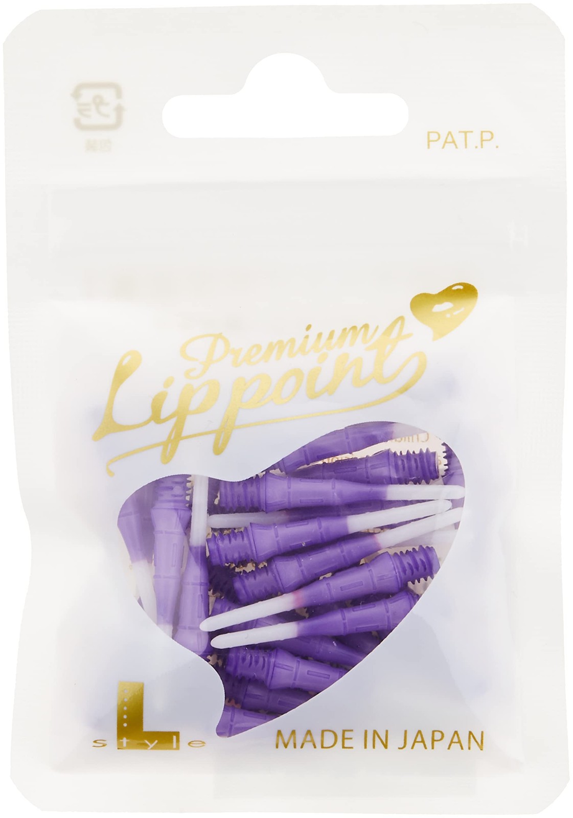 L Style Premium Dart Tips 30 Pack Purple Two Tone Durable Soft Tips