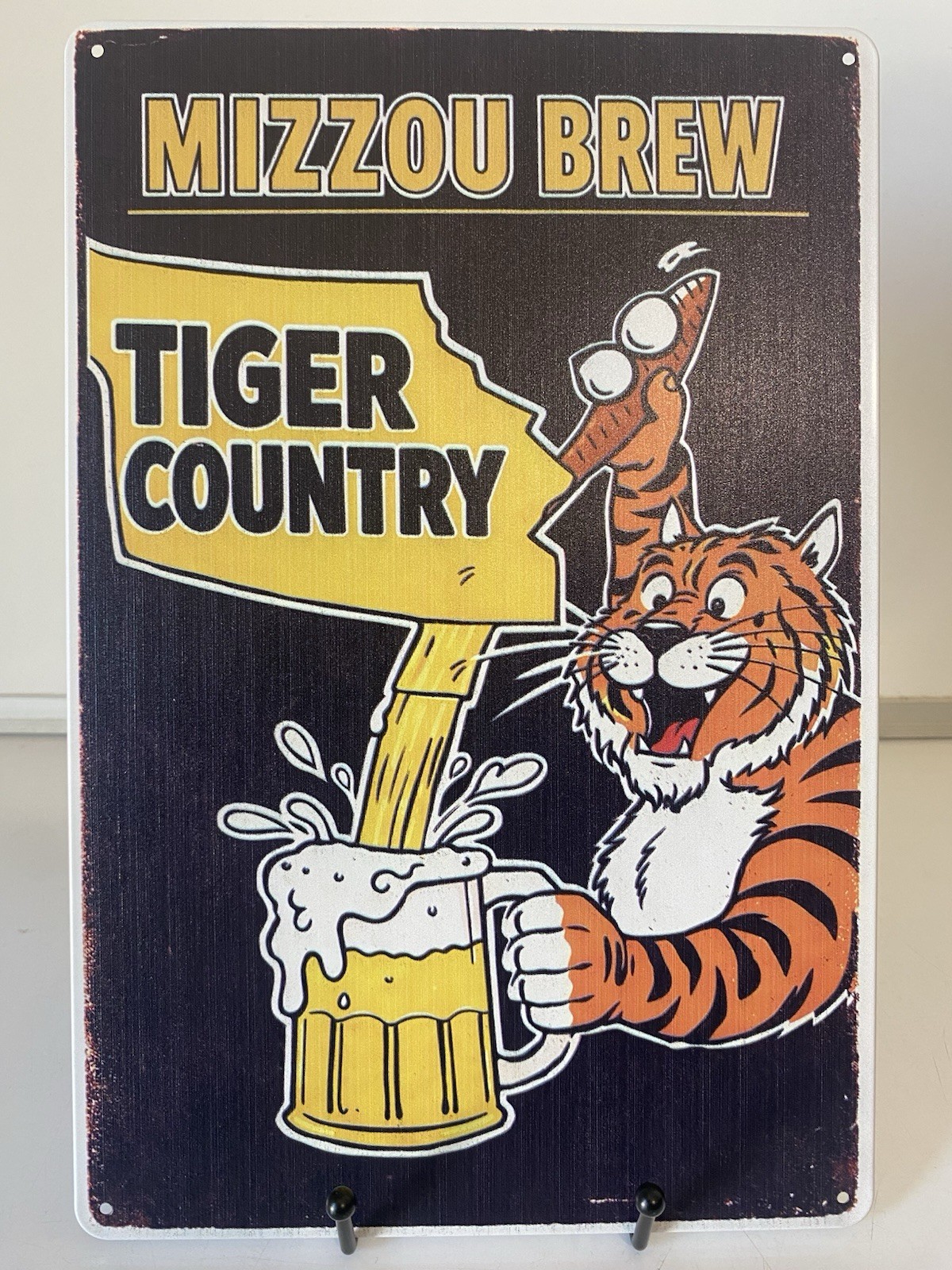 Missouri Tigers Mizzou Brew Sign - Tiger Country - 1980’s - Football Basketball