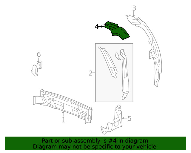 Genuine GM Extension Panel 15244620