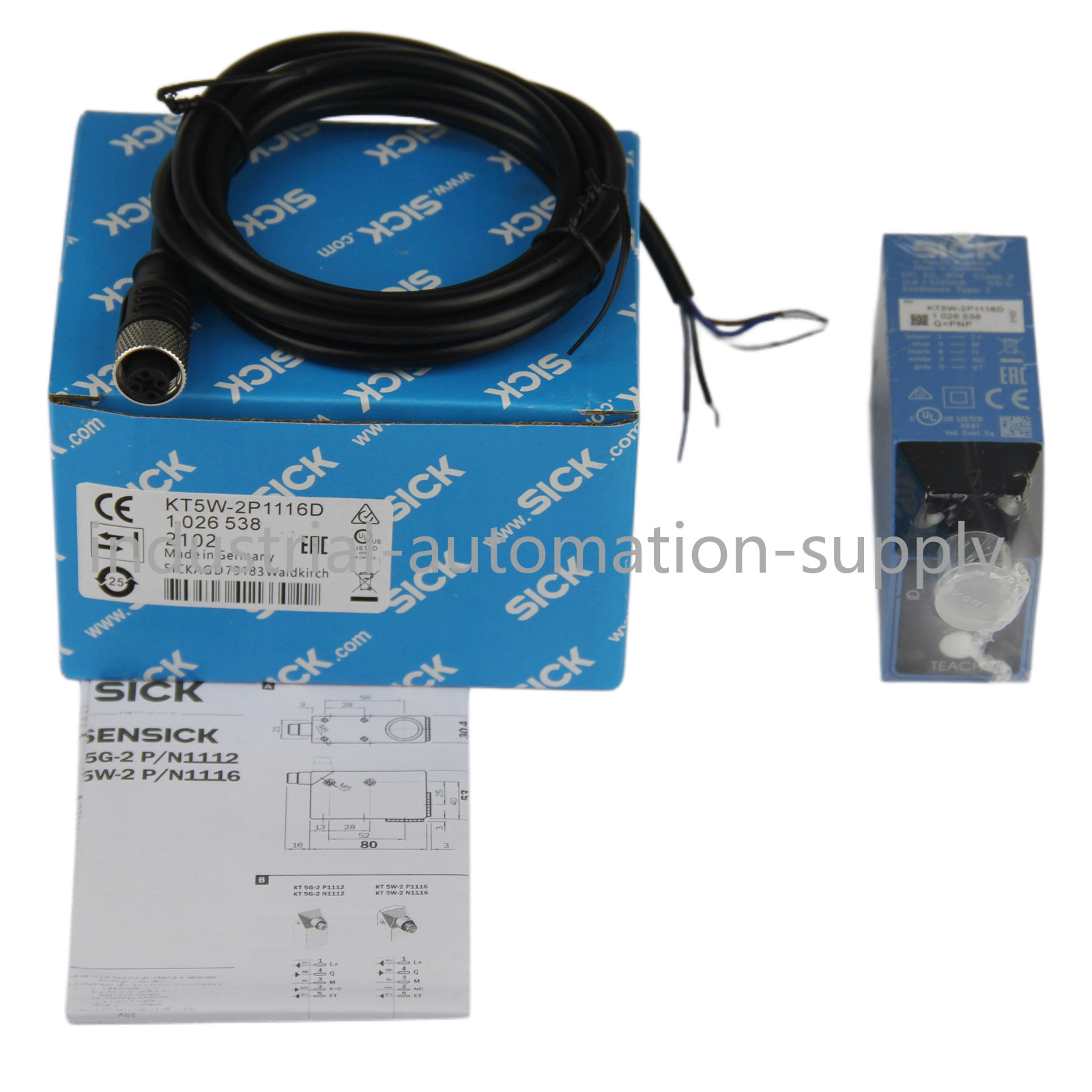 Brand New Sick KT5W-2P1116D 1026538 Contrast Sensor Switch