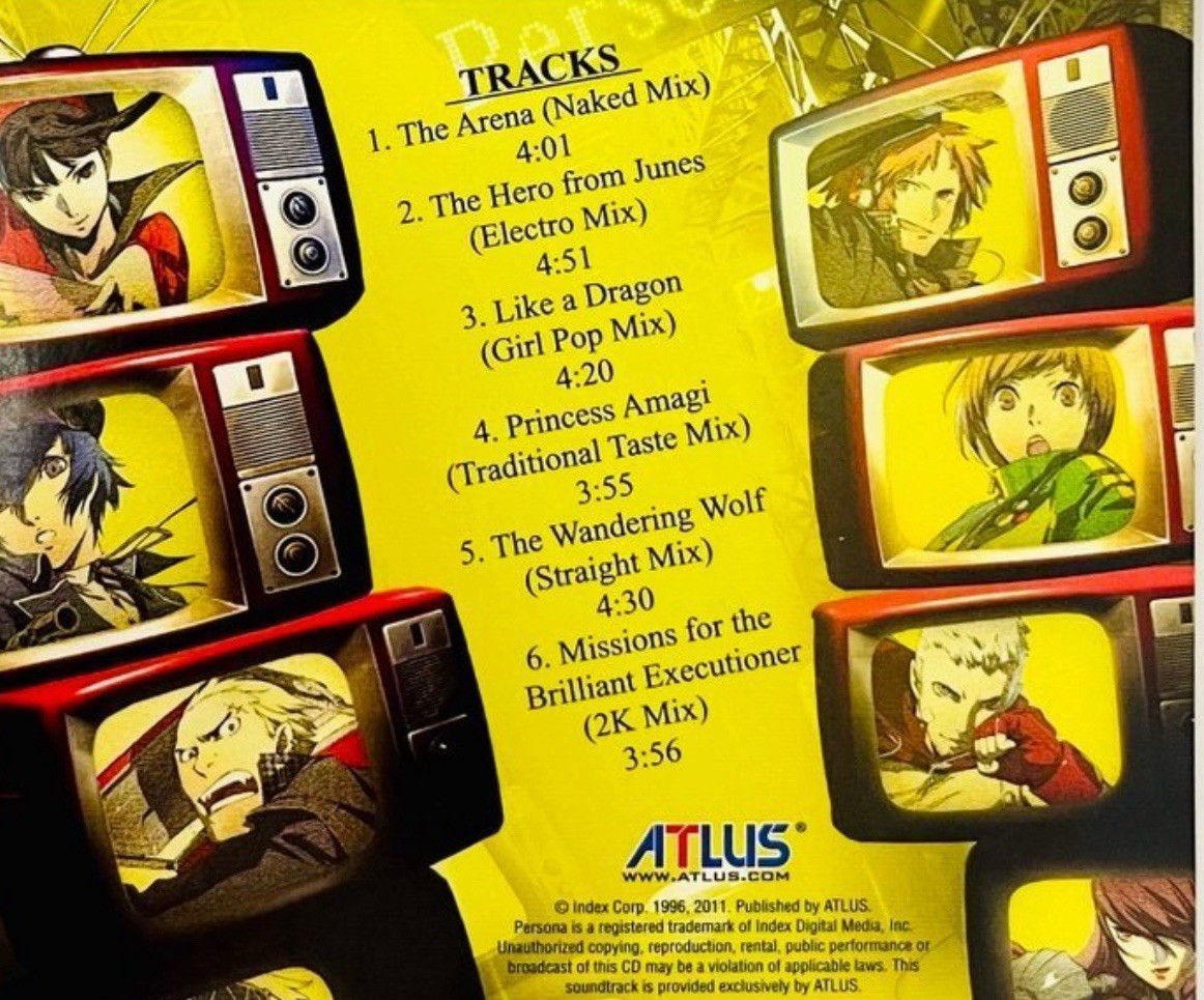 Persona Original Soundtracks Bundle Shin Megami Tensei & Persona 4 Arena SEALED