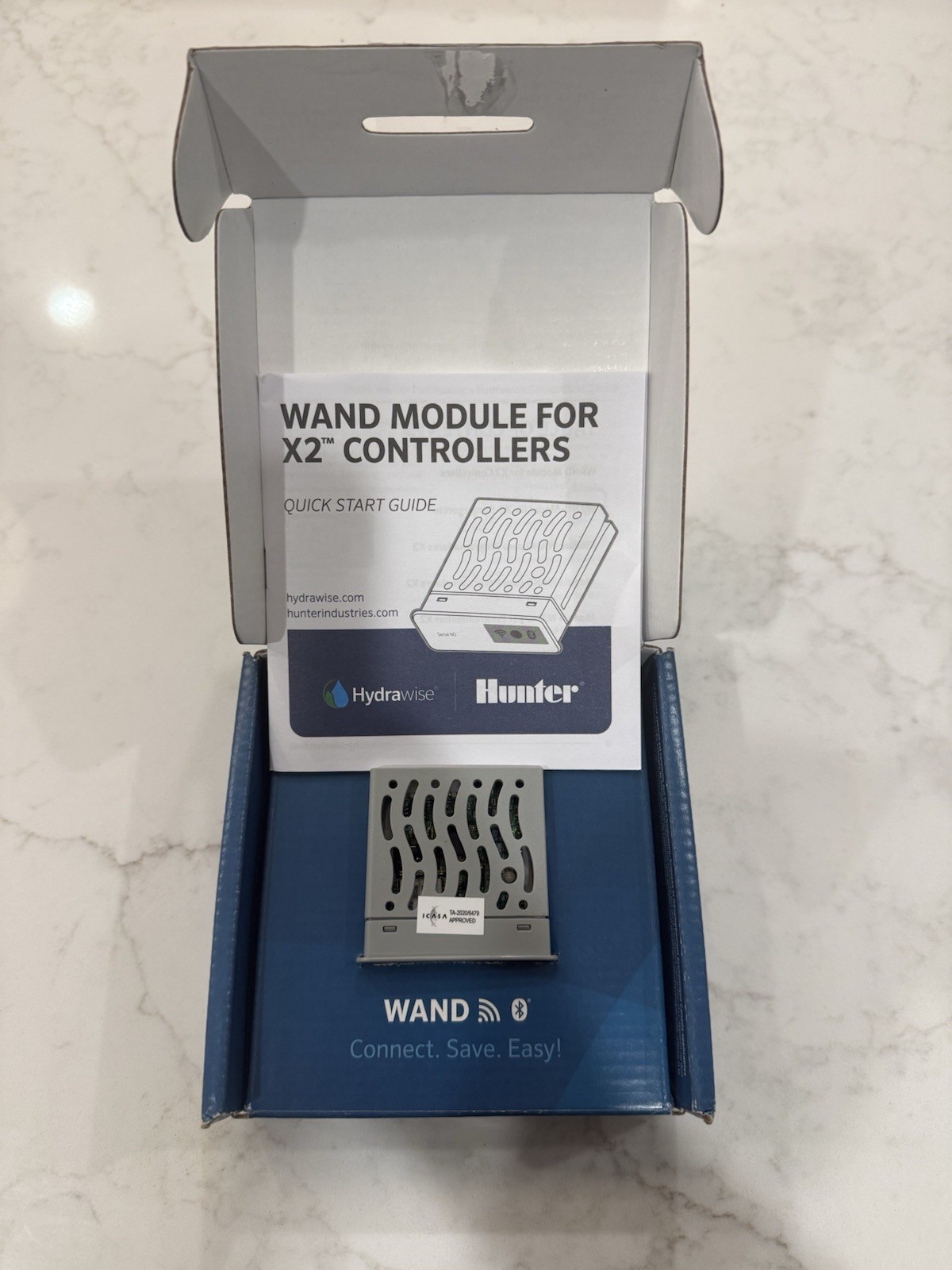 Hunter Wand Smart WiFi Module Gray Remote Scheduling for X2 Sprinkler Controller
