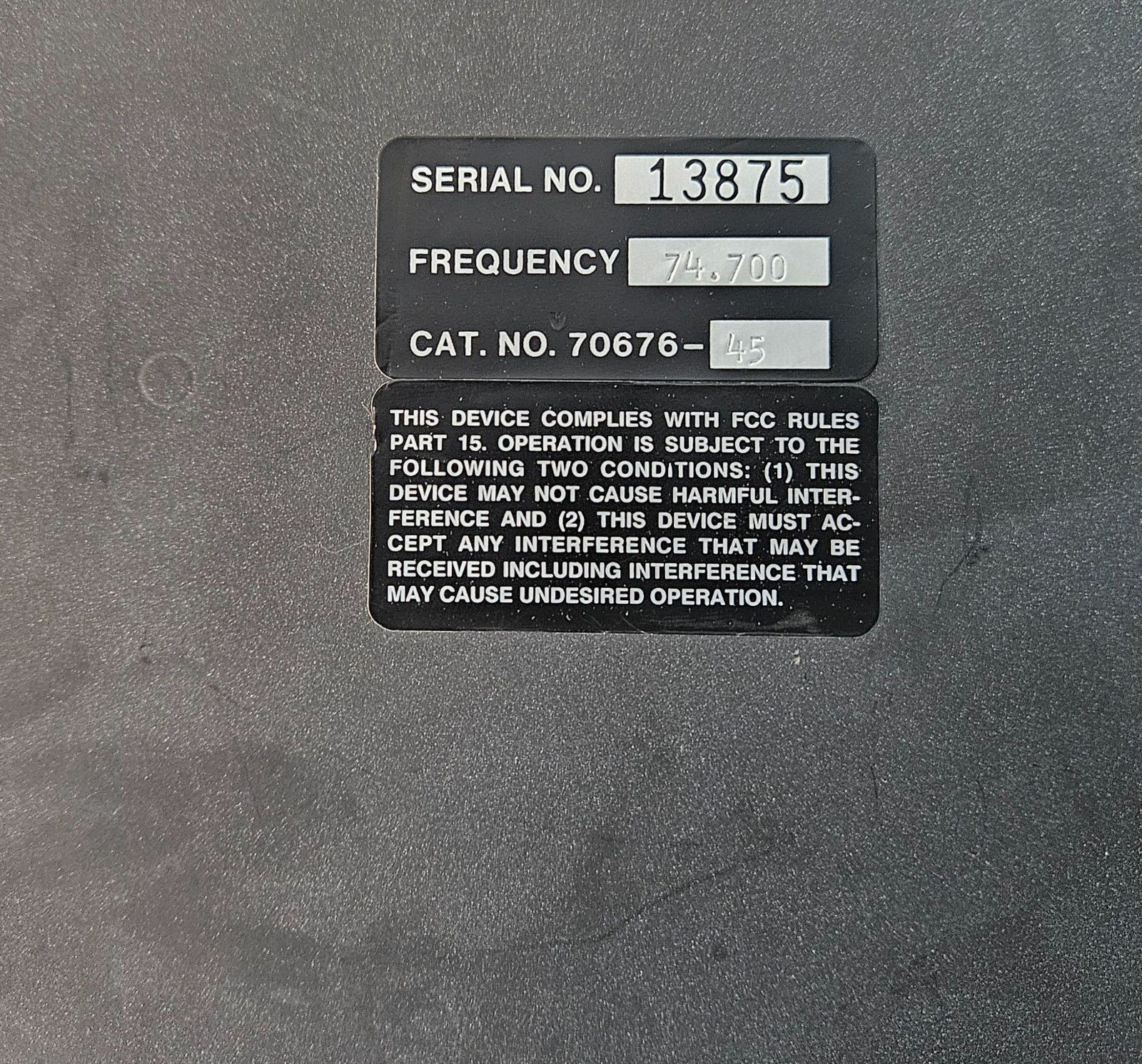 Telex Sound Mate AAT-2 Transmitter w Rack Ears NO Adapter/Antenna UNTESTED