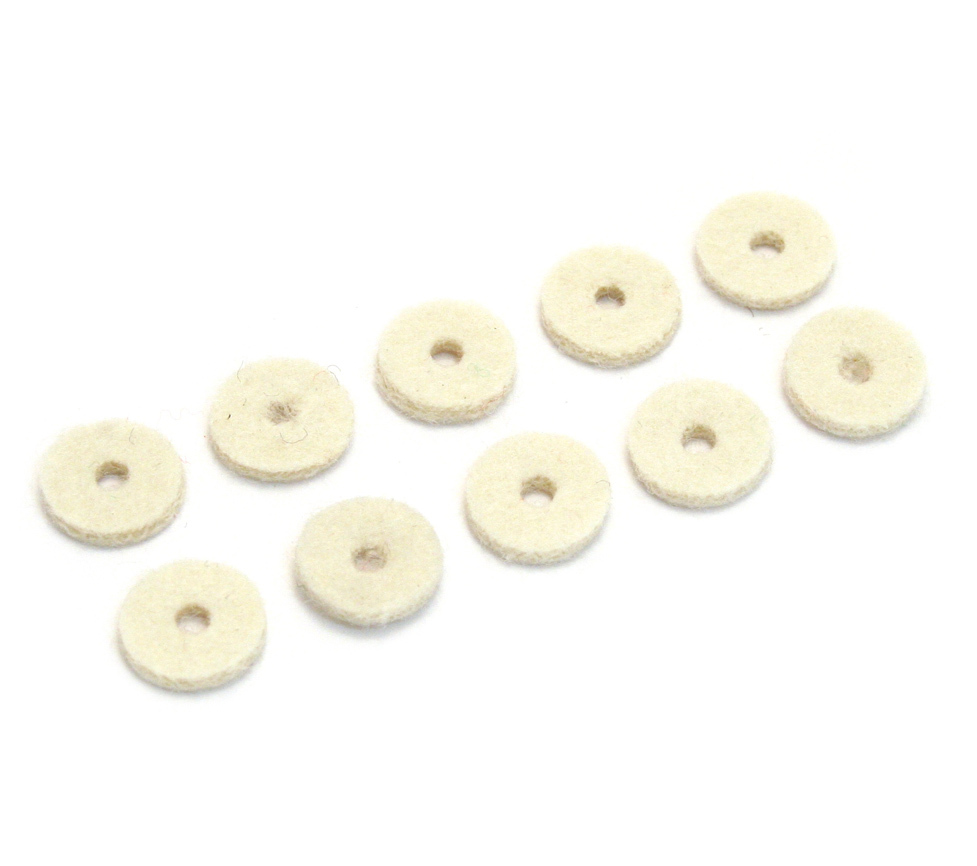 (10) White Strap Button/Body Felt Washers Fender® Strat/Tele/Bass AP-0674-025