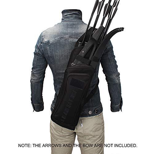 XTACER Multi-Function 4-Tubes Back Field Quiver Training Archery Arrow Quiver