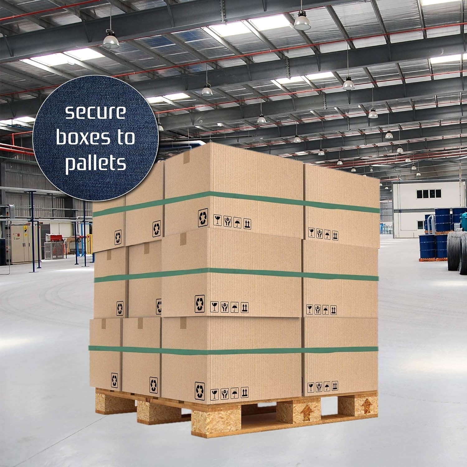 Extra Large 12-Pack of 30" Rubber Bands for Secure Pallet & Blanket Holding