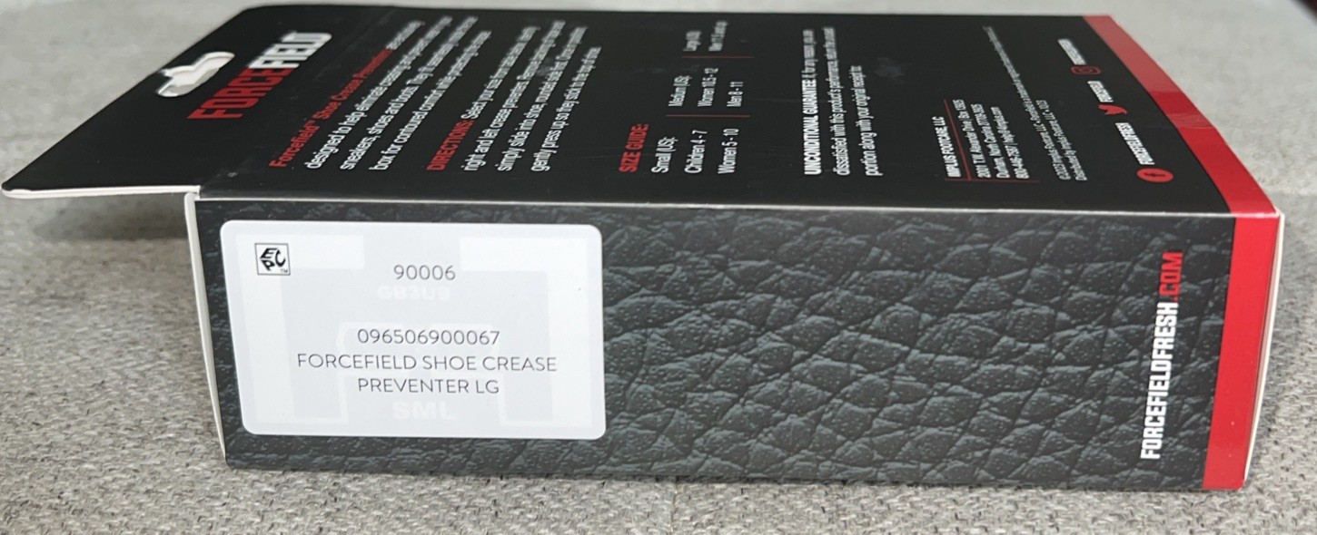 Forcefield Shoe Crease Preventer Large Shoe Protector