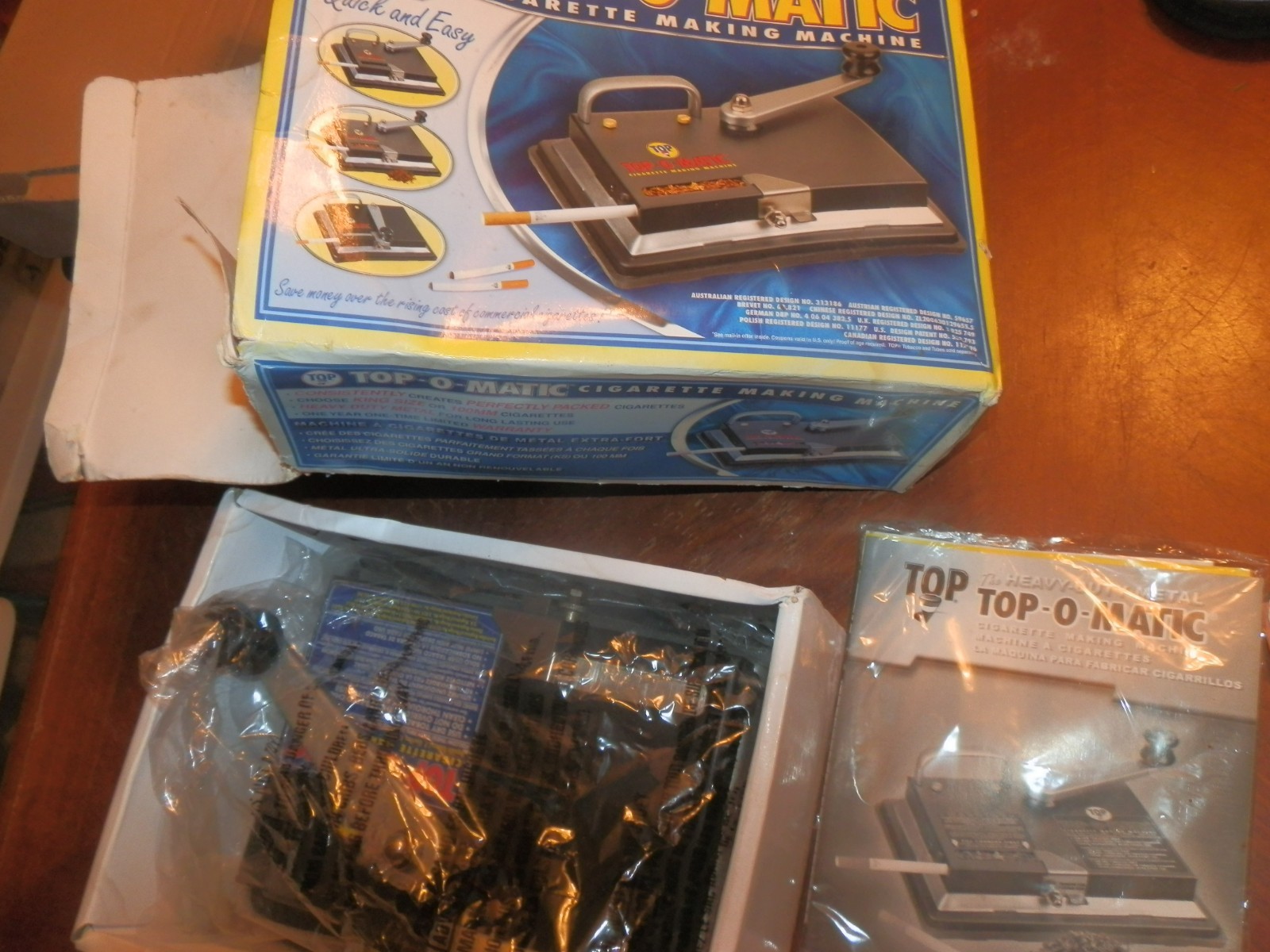 Top-O-Matic Cigarette Rolling Machine, Pre Owned, Hardly Used, Stored w/Manual