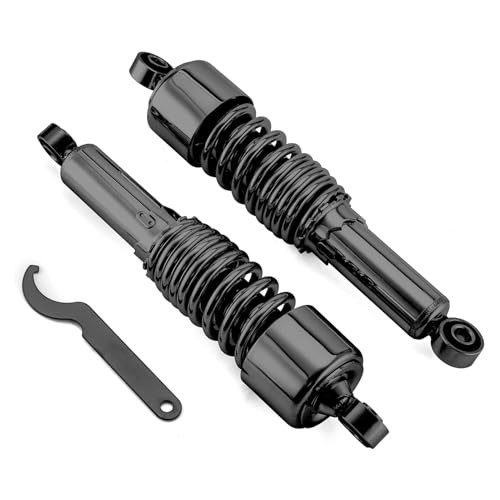 Black 13" Rear Shocks Lowering Kit Preload Adjustable Compatible 13" Black