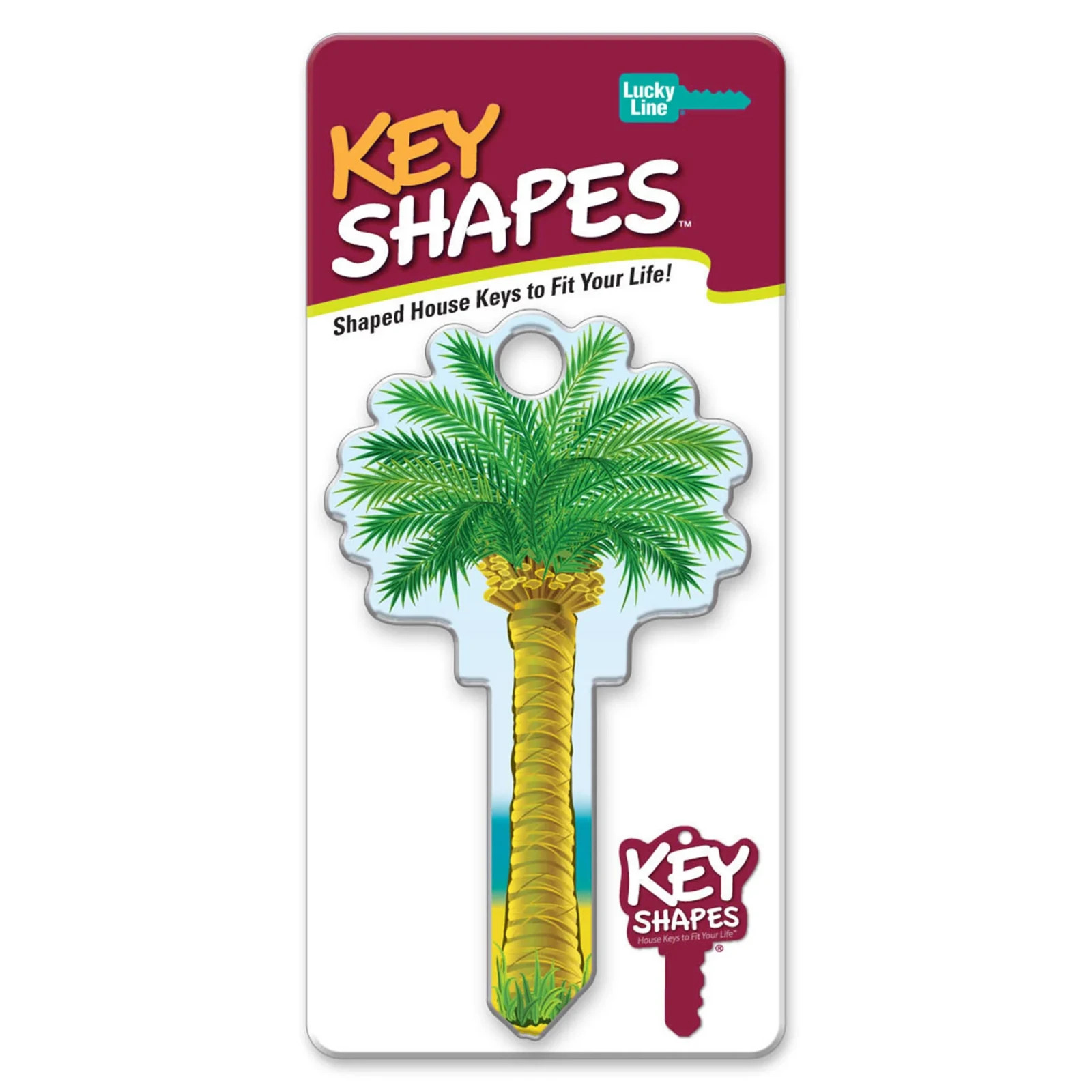 LUCKY LINE B112K PALM TREE KWIKSET KW1 KEYWAY HOUSE KEY SHAPES