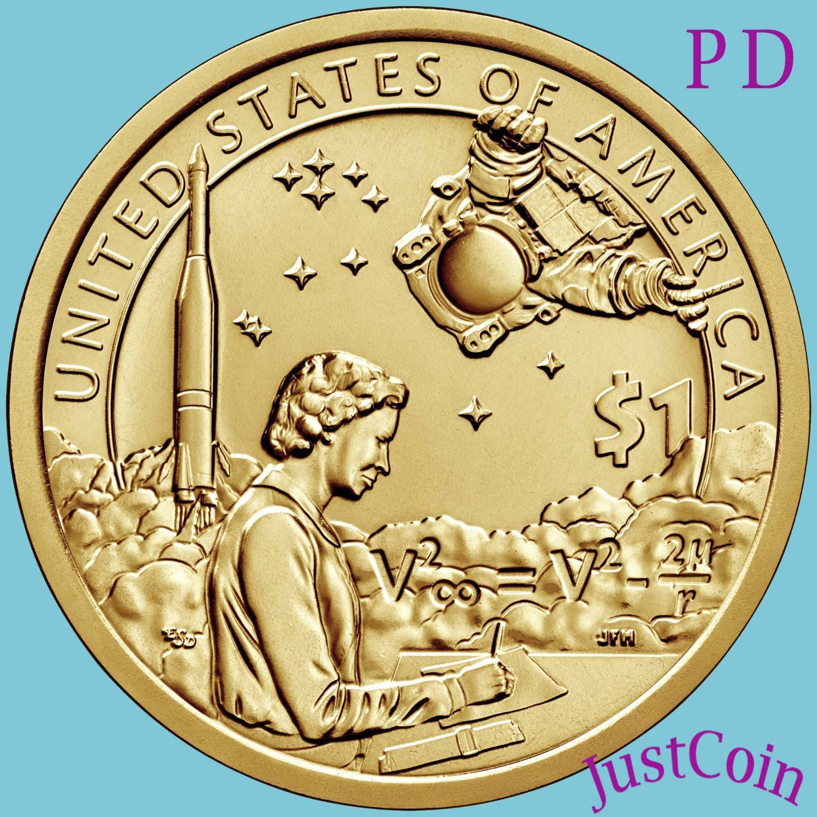 2019 P&D SET NATIVE AMERICAN SPACE PROGRAM TWO UNCIRCULATED DOLLARS SET