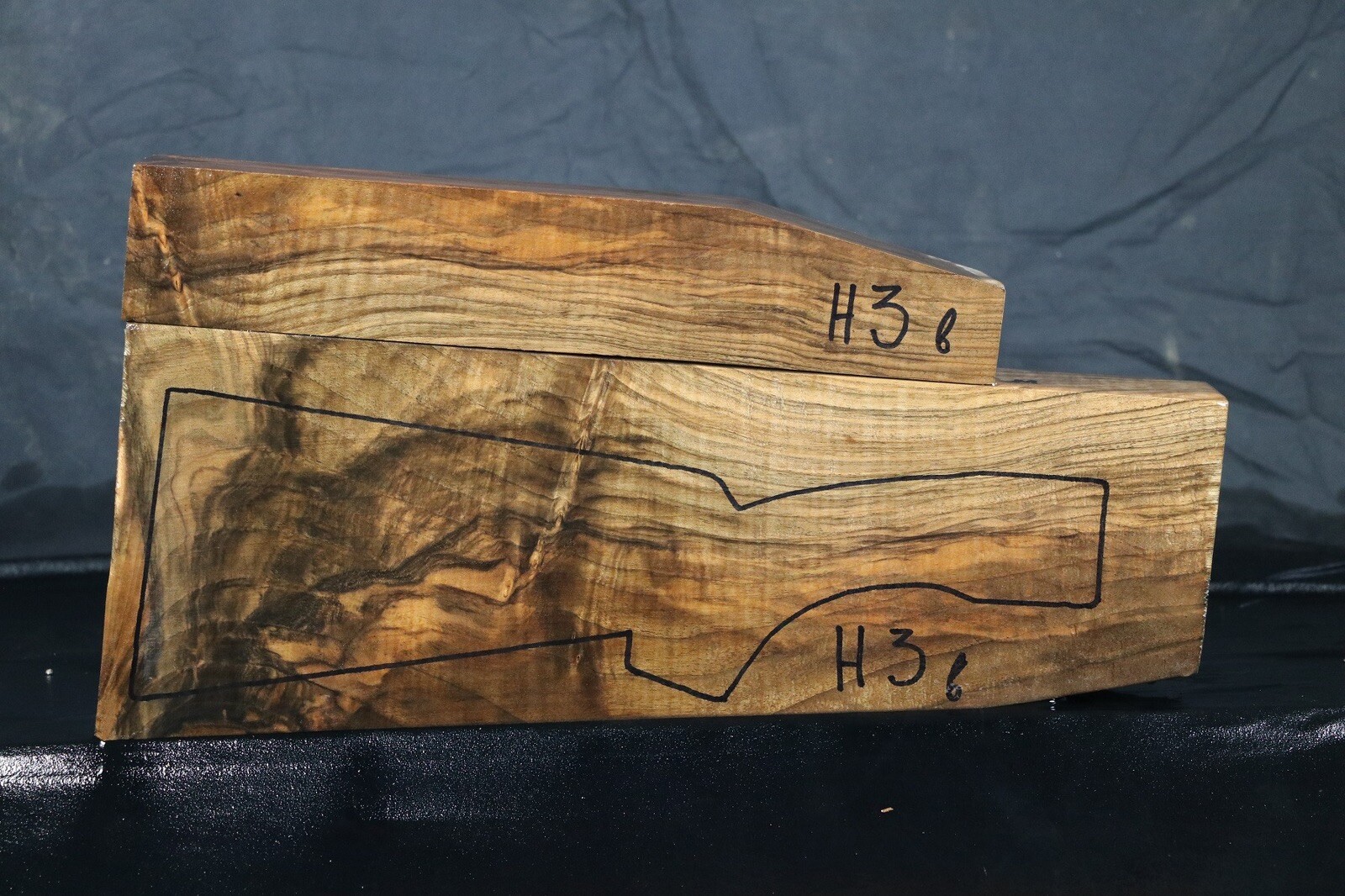 Circassian Walnut Shotgun Blank Gun Stock # H3