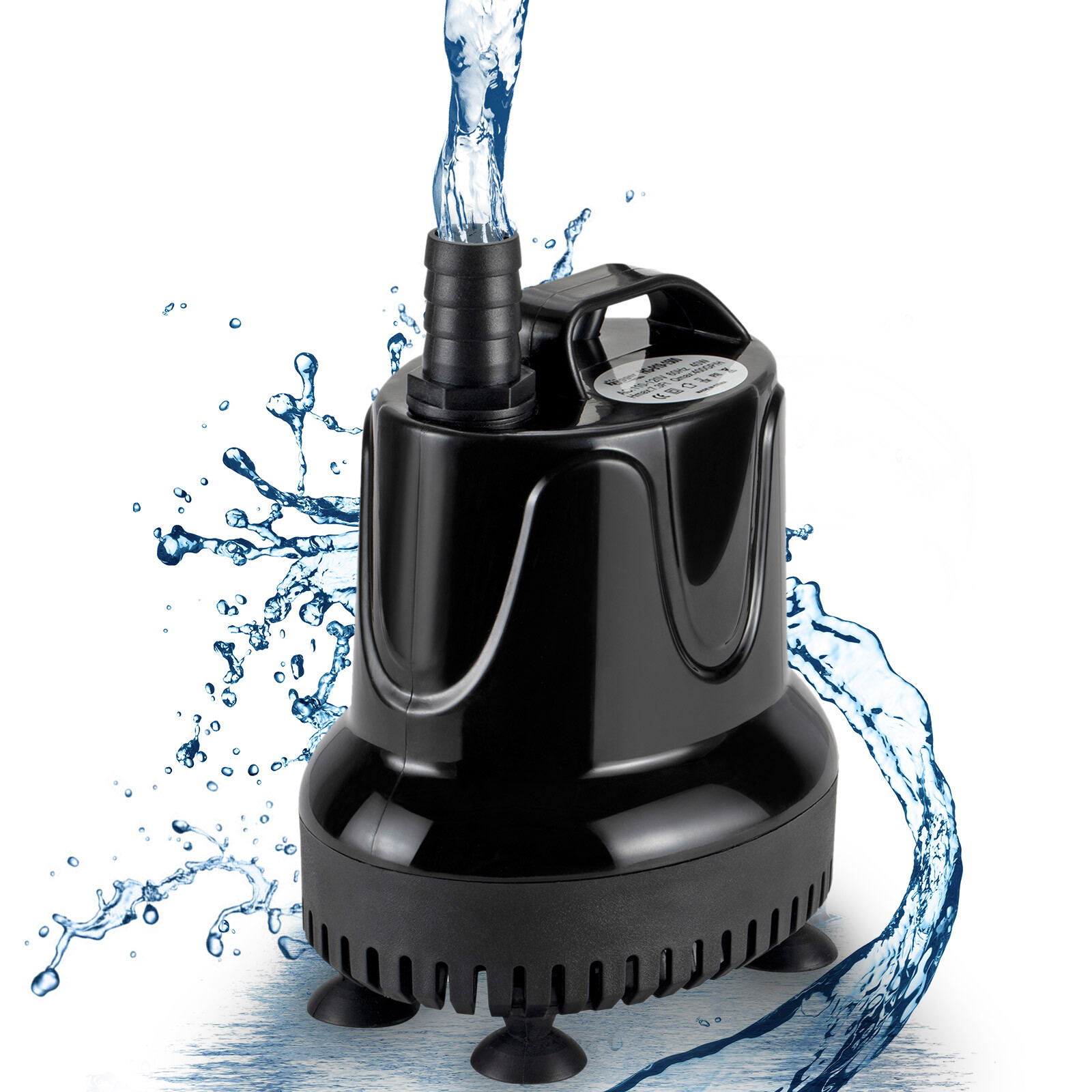 hygger Submersible Pump Ultra Quiet Fountain Water Pump 2 Nozzles for Aquarium