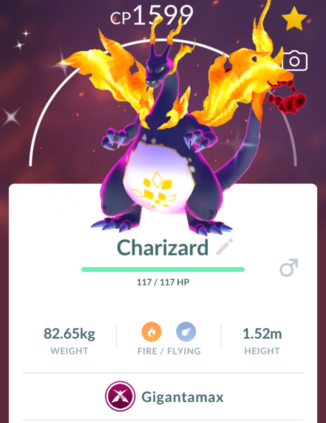Shiny Charizard Gigamax TRADE Registered Shiny Charizard require