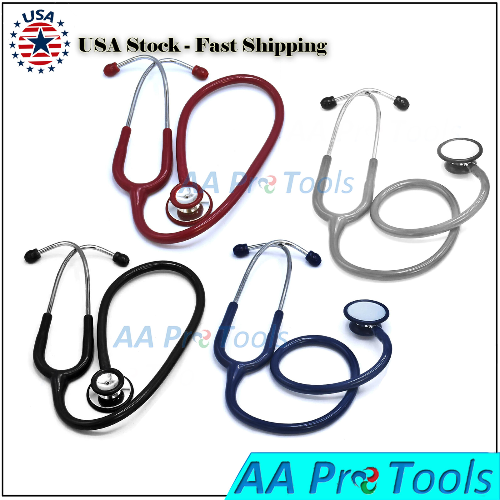 Pro Medical EMT Dual Head Stethoscope For Doctor Nurse Vet Student Health Care