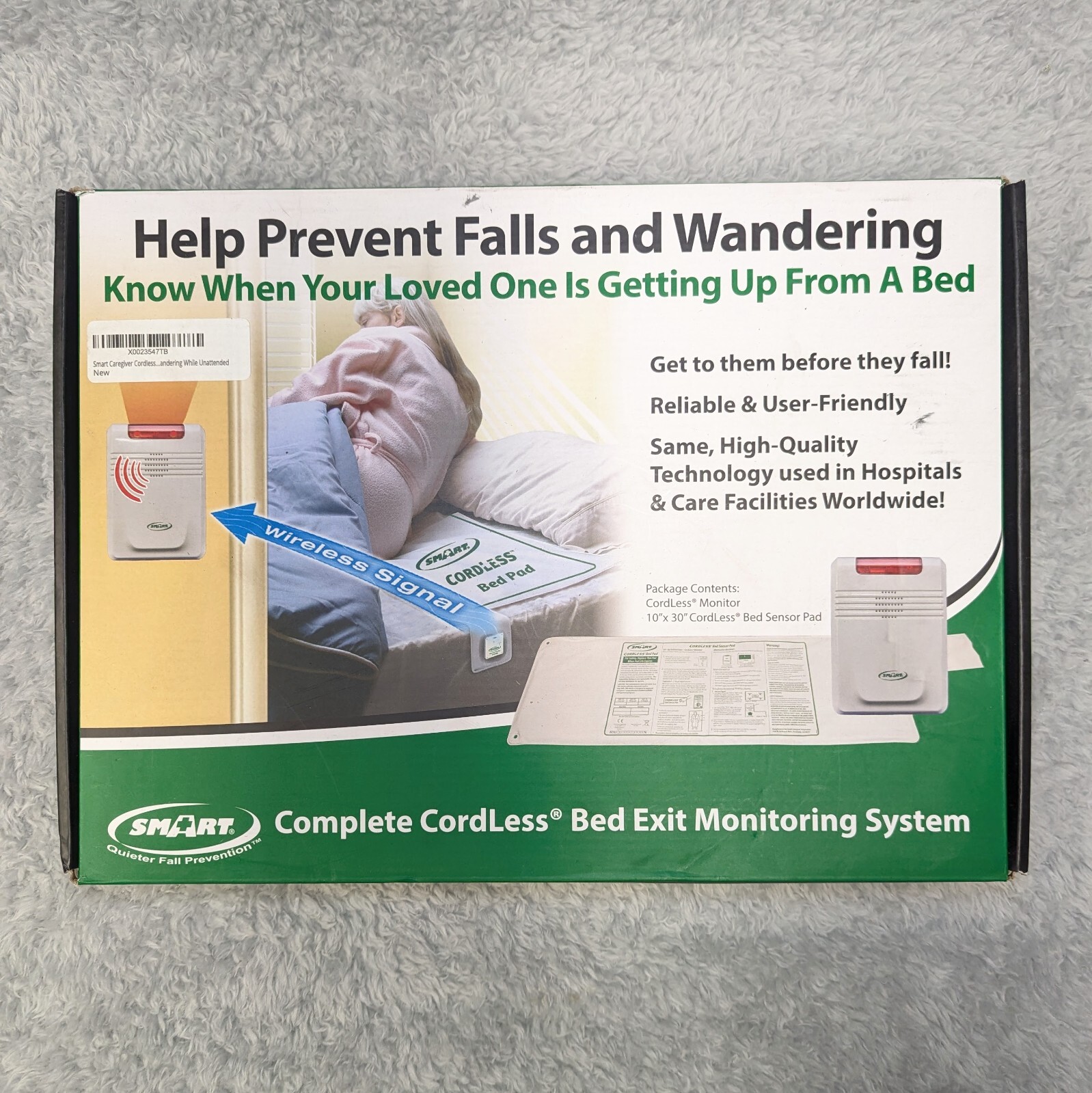 New Smart Caregiver Cordless Bed Exit Monitoring System Alarm