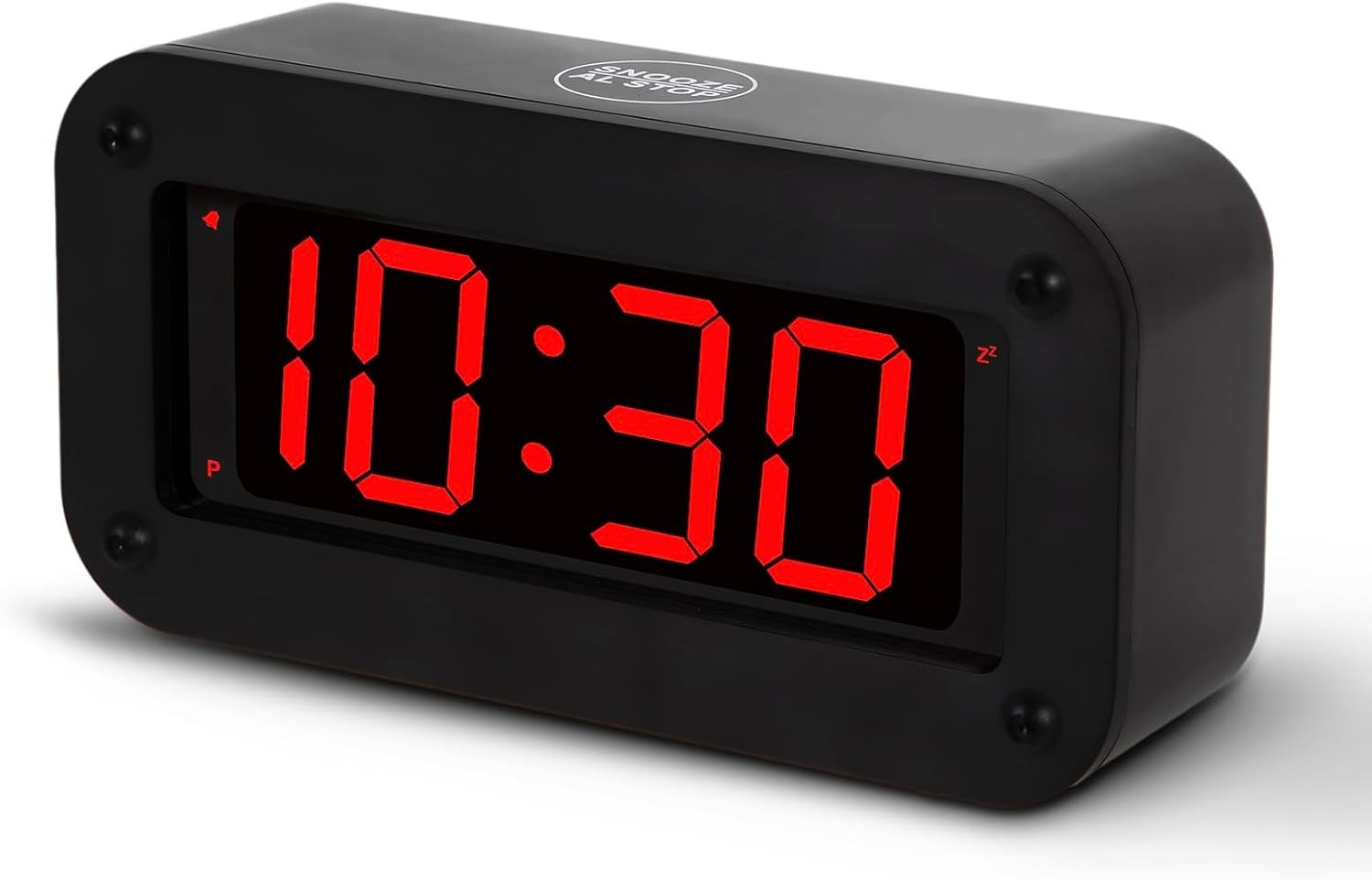 Digital Clock Battery Operated - LED Display Alarm for Red Digits