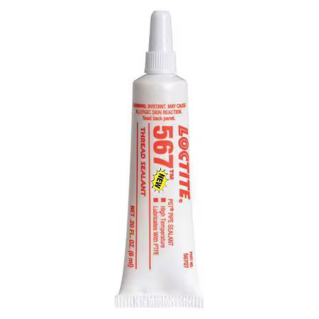 Loctite 2087068 Pipe Thread Sealant 0.2 Fl Oz, Tube, 567, Off-White, Paste