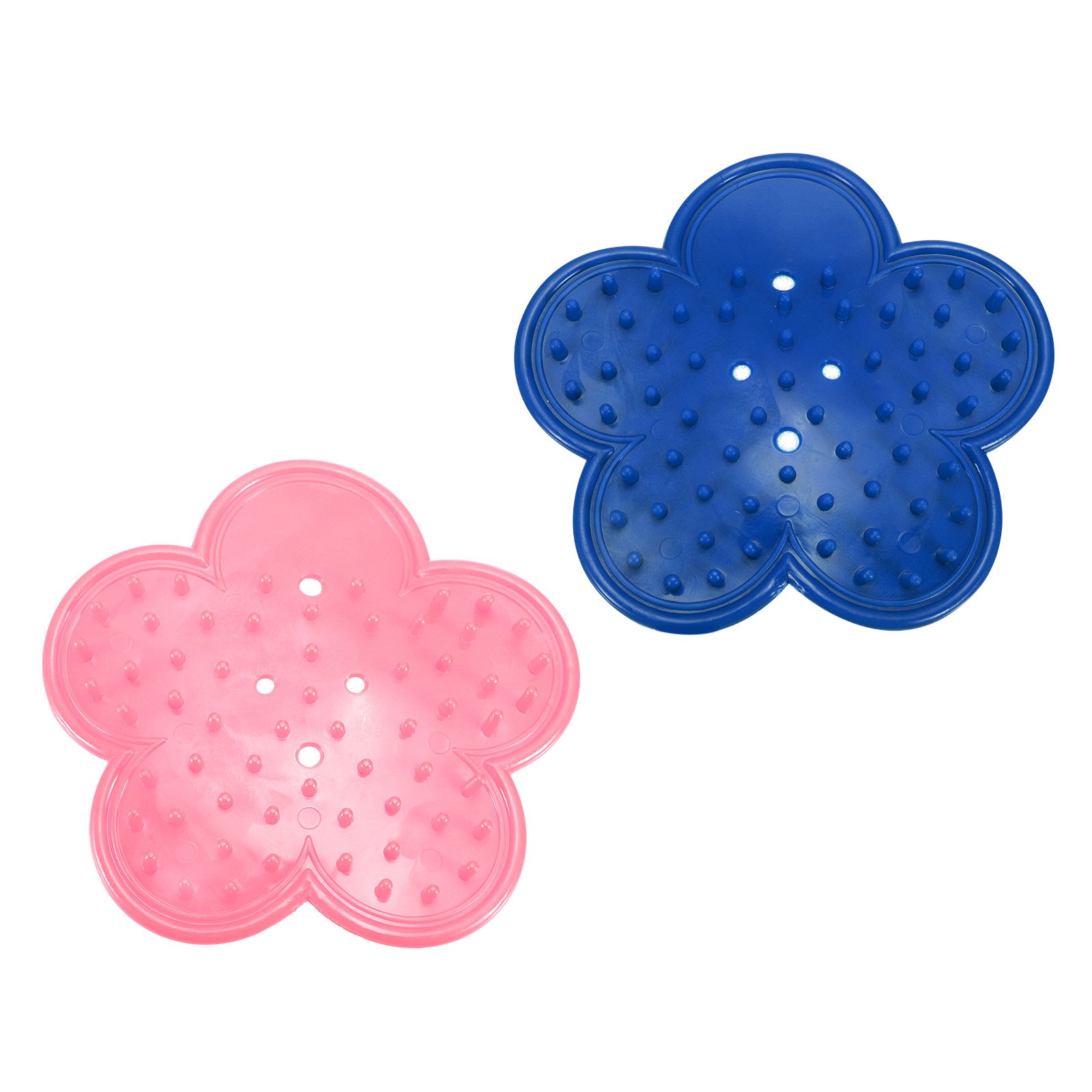2pcs Rose Thorn Stripper Tool 4.7" Flower Thorn Leaf Remover Blue Pink,