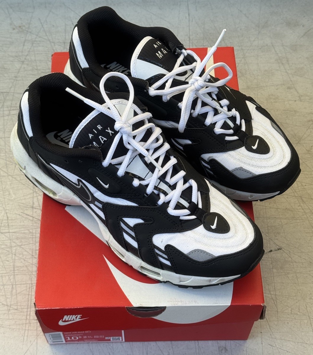 Nike Air Max 96 II White Black DH4756-100 Mens 10.5 Running Shoes Retro