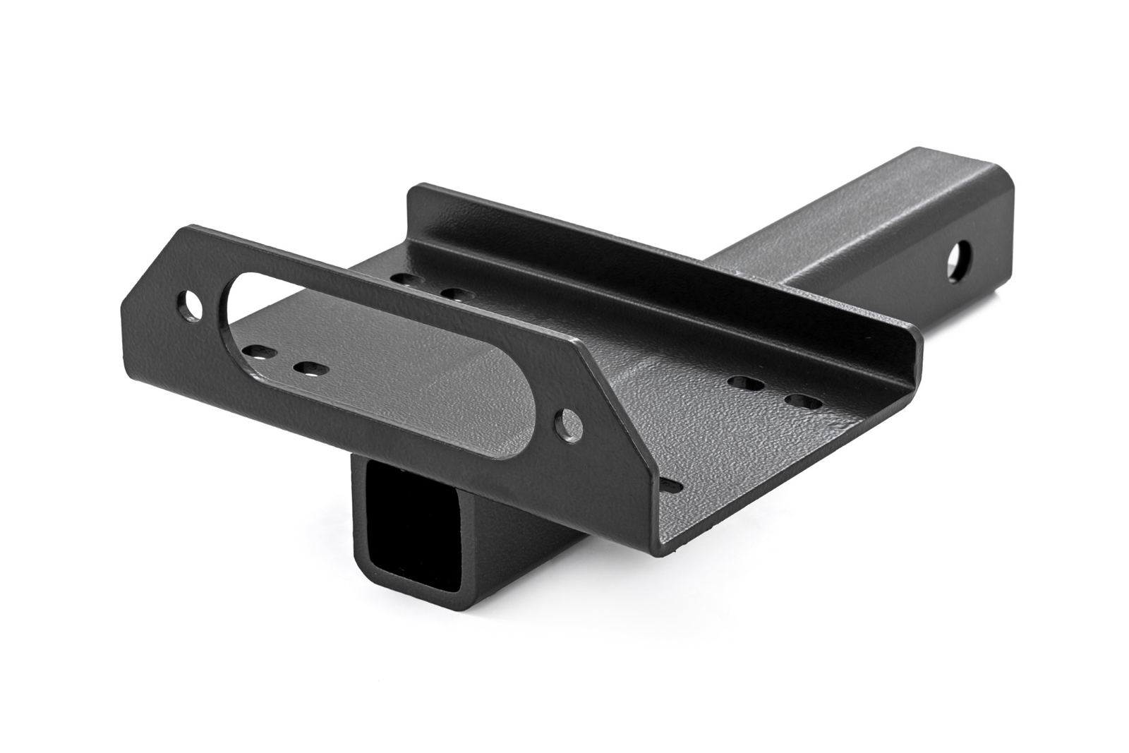 Rough Country 2" Universal Receiver Winch Mount Kit, Black; 99086