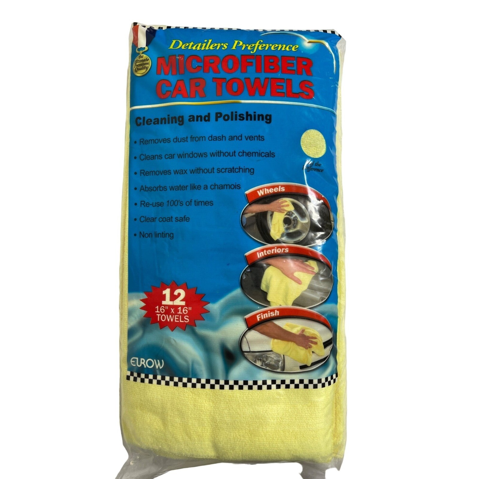 New Detailers Preference Microfiber Car Towels 12 16" x 16"