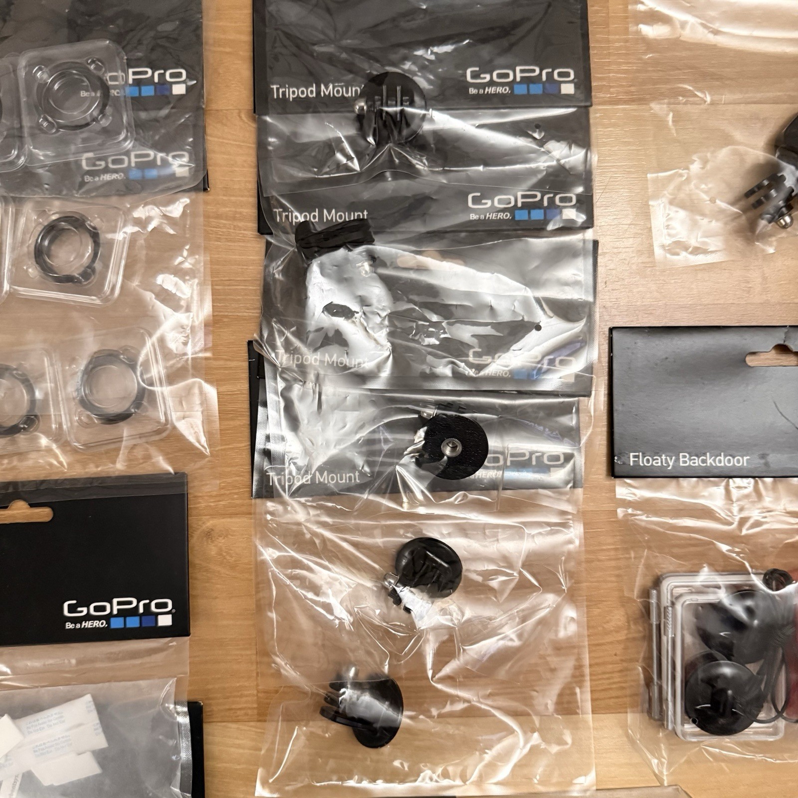 Genuine GoPro Hero 3 Accessory Bundle Frame Tripod Mount/Adapter Protective Lens