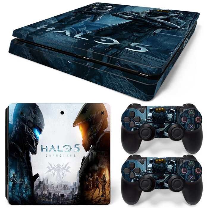 Sony PS4 Slim Console and Controller Skins / Decal - Design #S-0180 h5