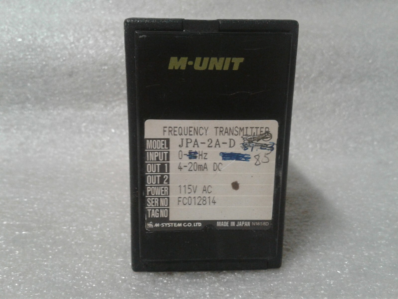 M-Unit JPA-2A-D Frequency Transmitter