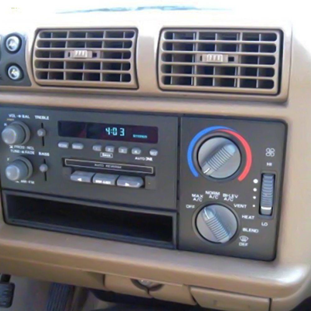 Fit 1995-1997 Chevrolet Blazer/S10 2PCS Front A/C Control Knob Black Free Return