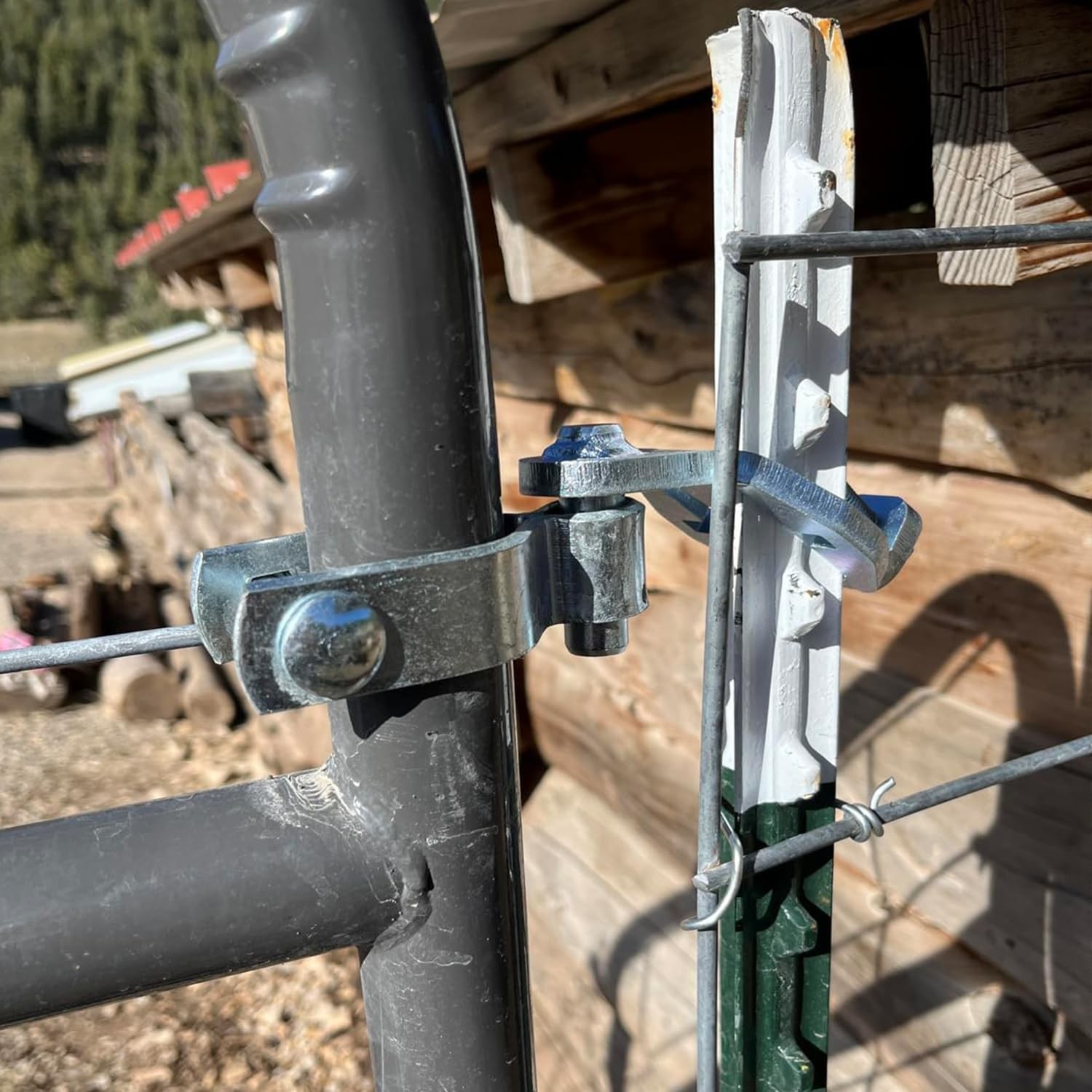 2-Pack T-Post Gate Hinge Pins – Versatile & Easy to Install for All Gate Types
