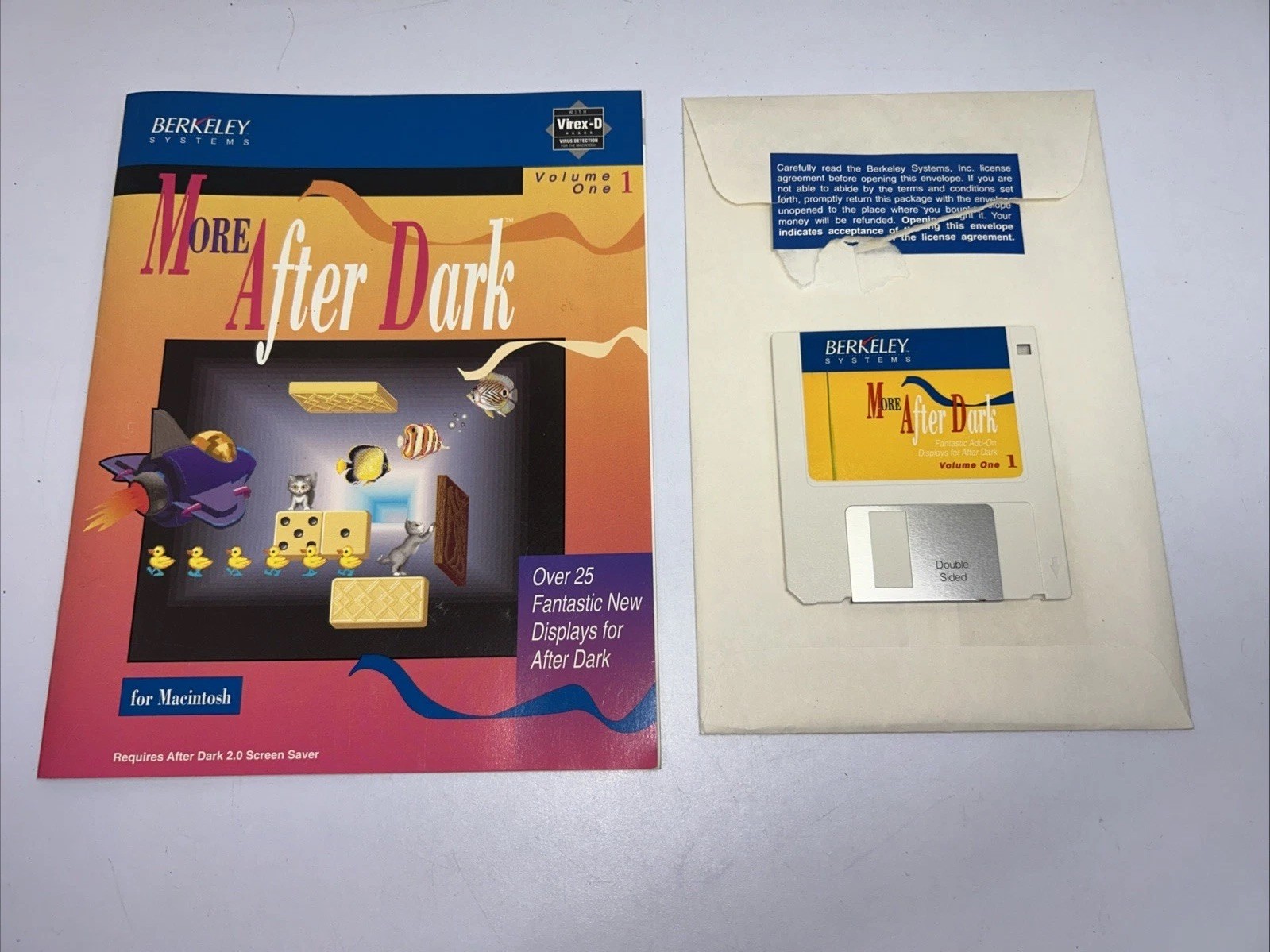 Berkeley Systems After Dark 2.0 & More After Dark For Macintosh Mac Used