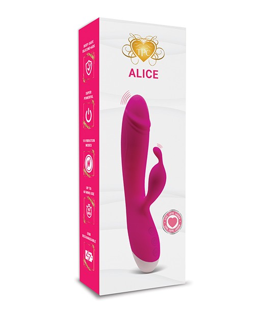 Dual Stimulation Rabbit Vibrator Alice Multi Function Pink Dual Stimulation Pink