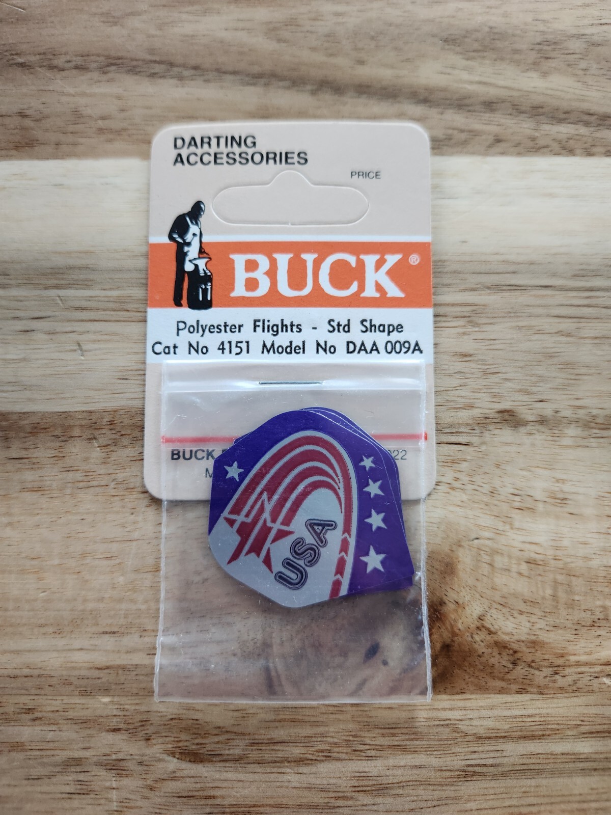 Vintage Buck Darting Accessories USA Reseal Flights Standard Shape DAA 009A