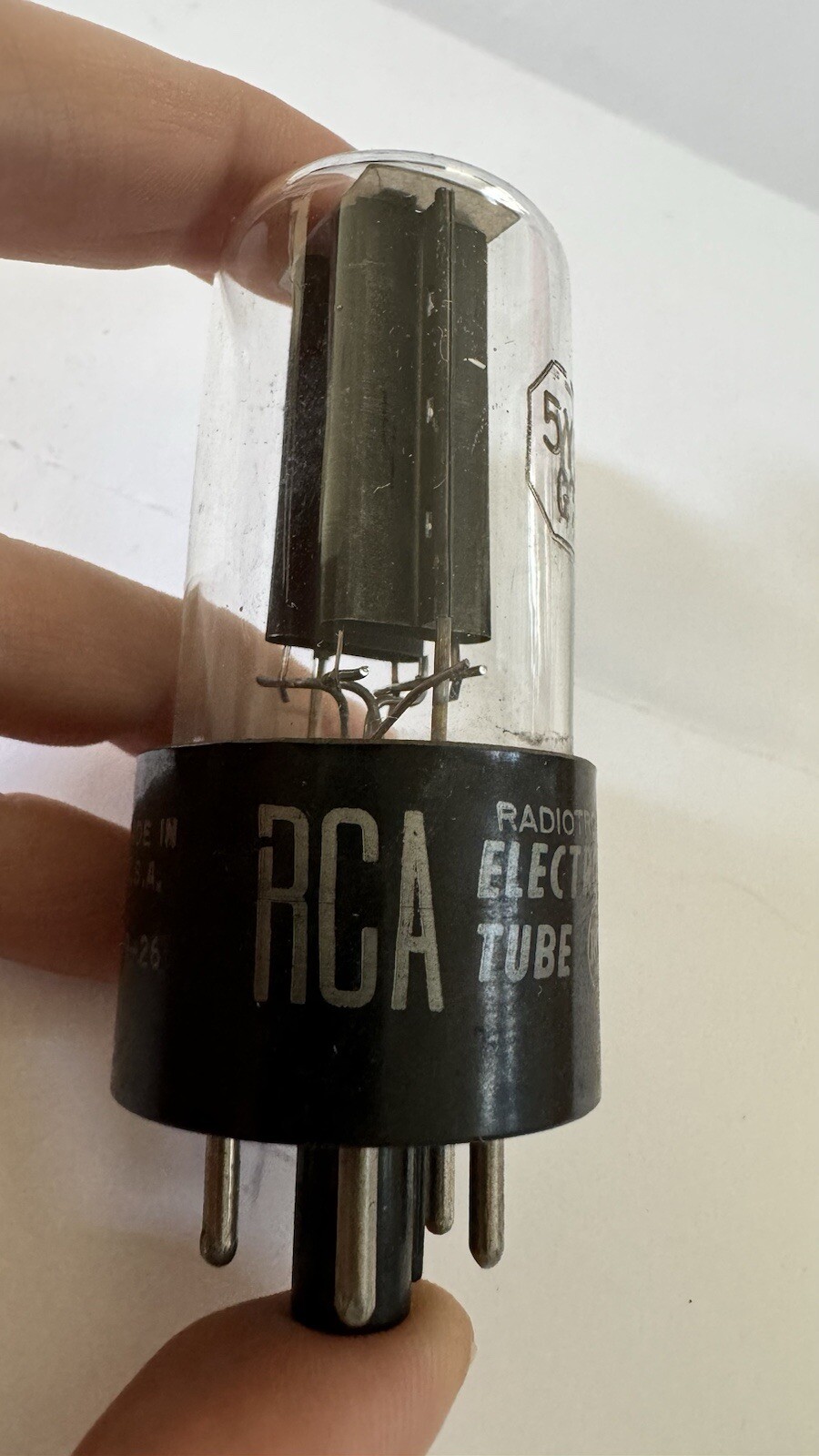 117Z6GT NOS RCA Rectifier Tube Black Plates