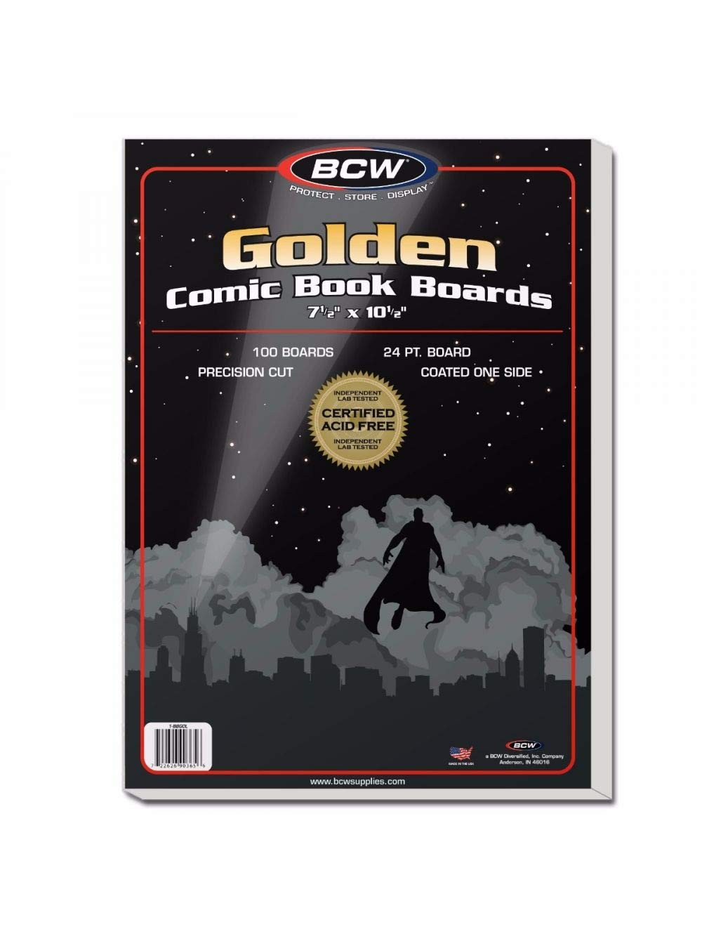 Golden Age Comic Backing Boards - 100 Pack | Certified Acid-Free Comic Book S...