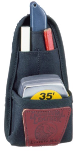 Occidental Leather 8505 4.5" x 9" 4-Pocket Nylon Clip-On Tool Holder, Black