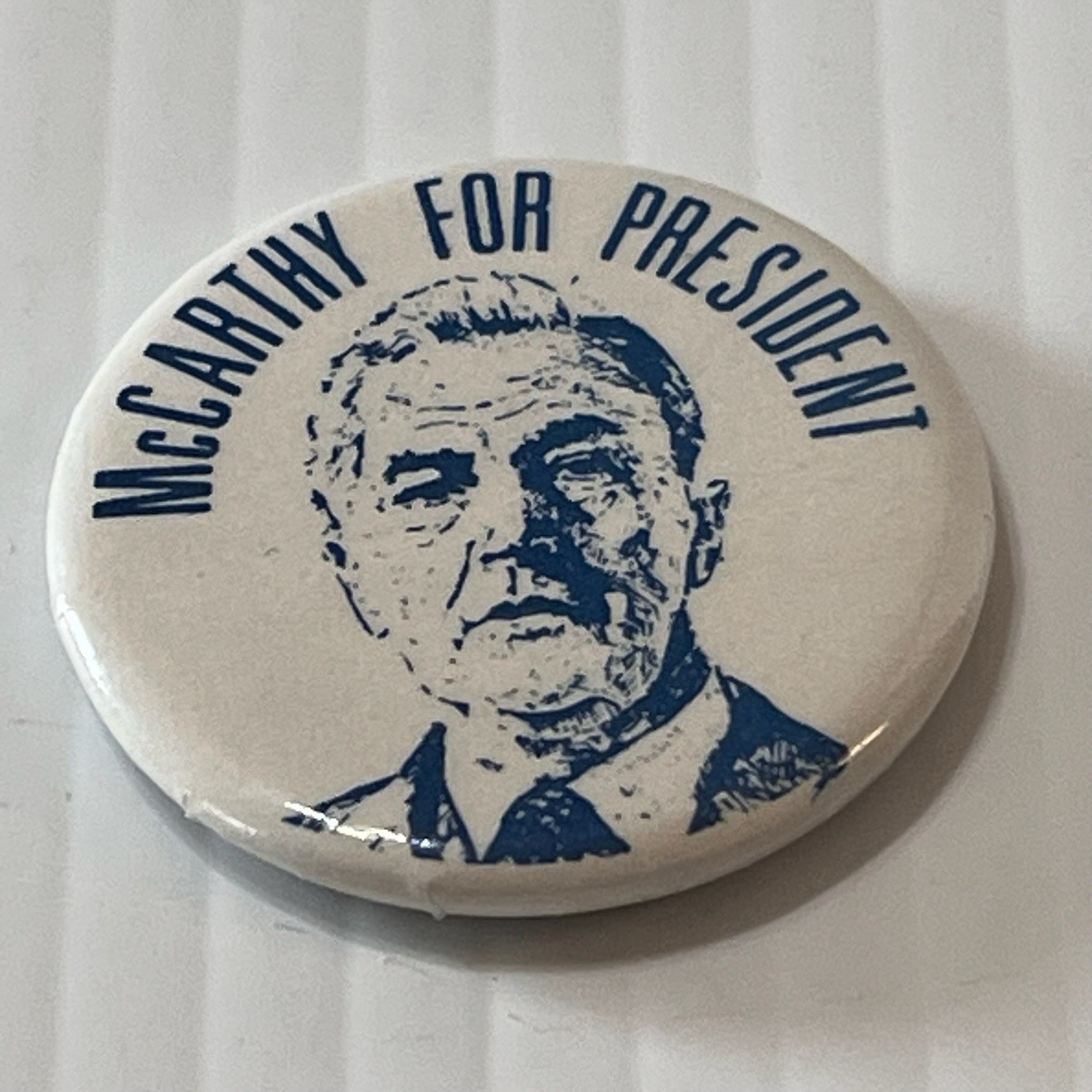 McCarthy for President Pinback Button 1.5" 