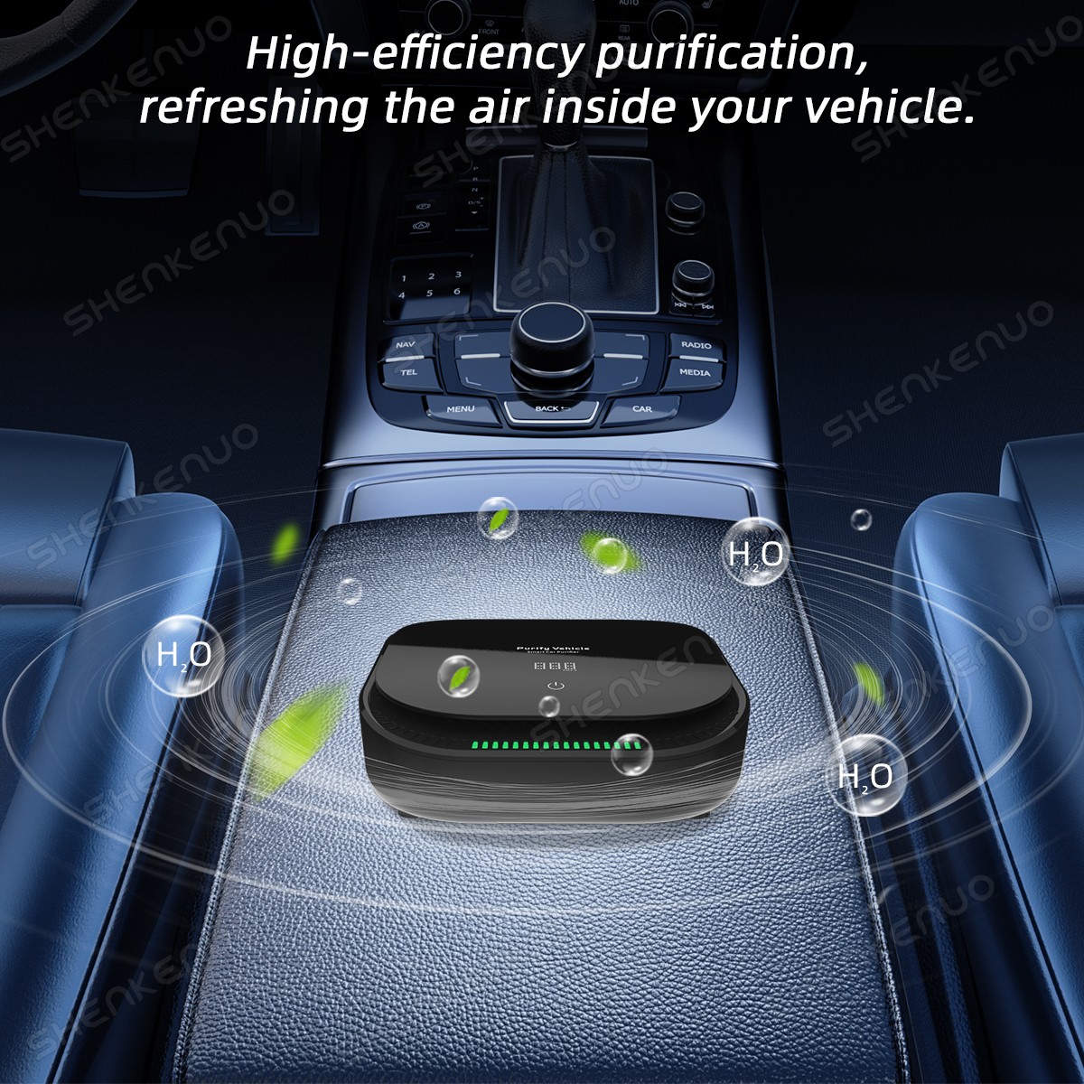 SMART CAR AIR PURIFIER purifies Air Cleaner for Allergies Smoke Mold Odor Dust