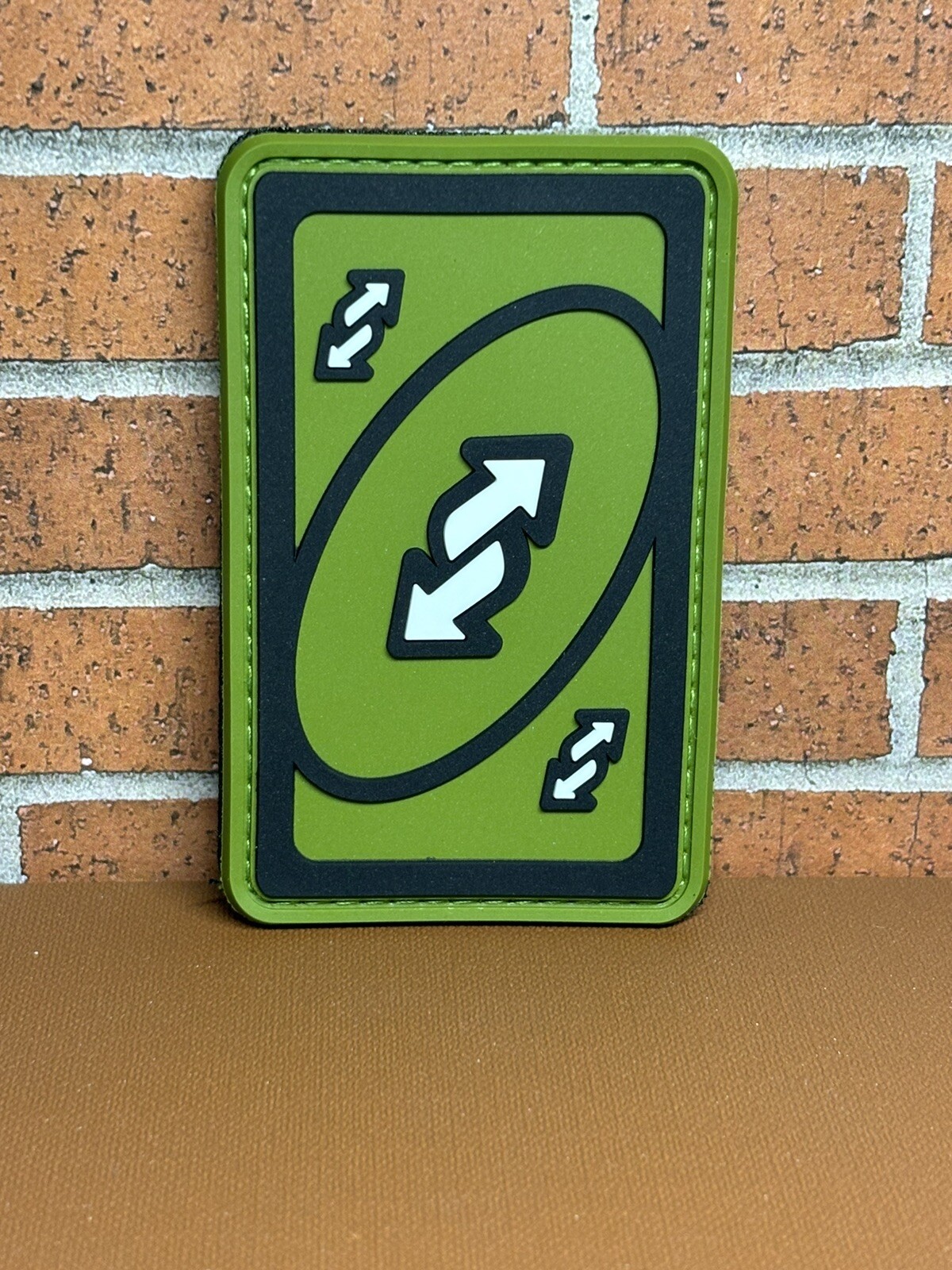 Tactical PVC Patch - Uno Reverse Card Patch - Green Uno Reverse Card PVC Patch