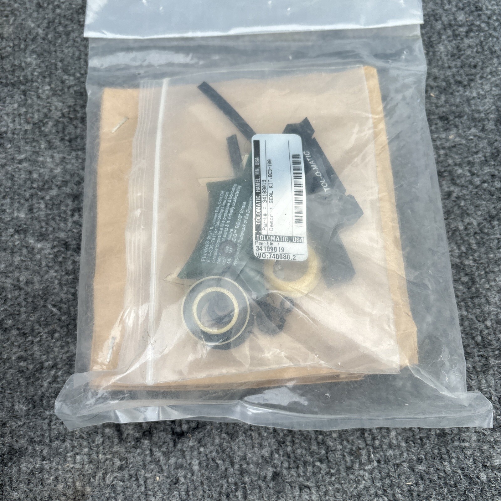 Tolomatic RKBC310 SK30.000 & BC3-100 Seal Repair Kit New New