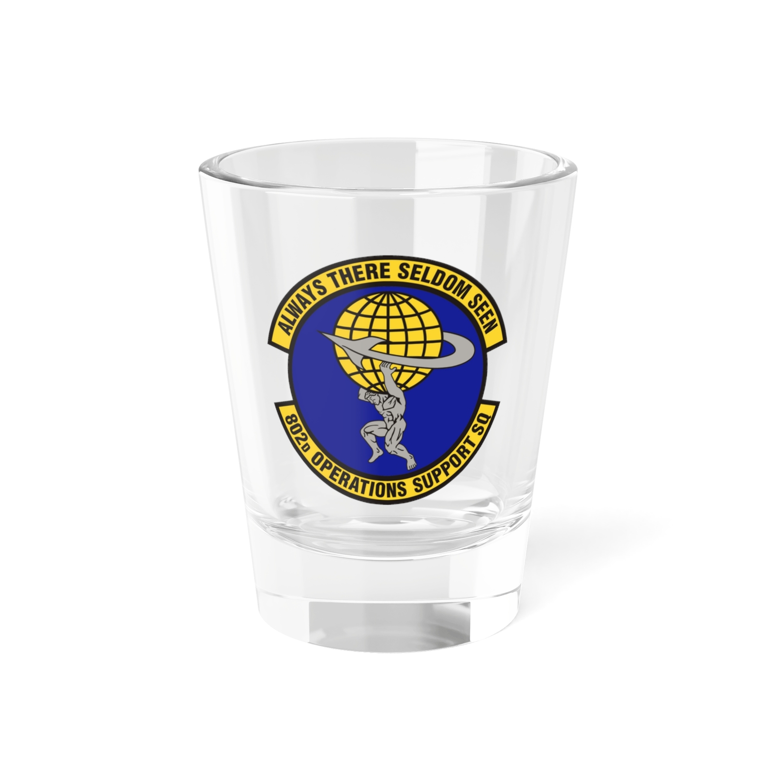 802d Operations Support Squadron (U.S. Air Force) Shot Glass 1.5oz