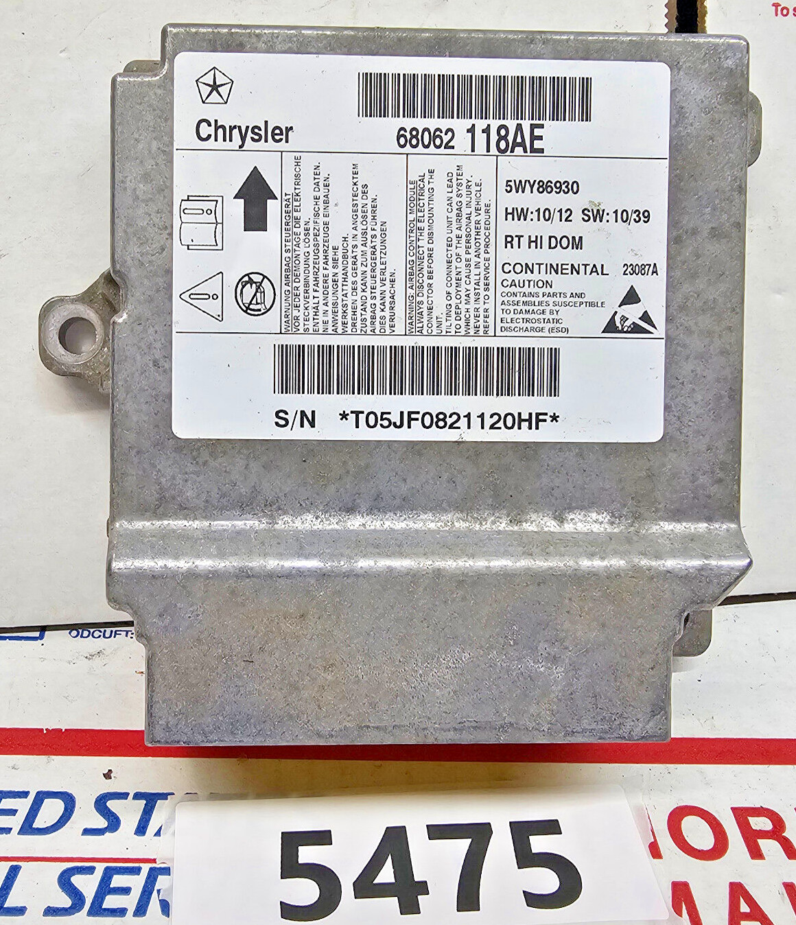 11-12 2011 2012 CHRYSLER TOWN & COUNTRY OEM MOPAR BAG CONTROL MODULE 68062118AE