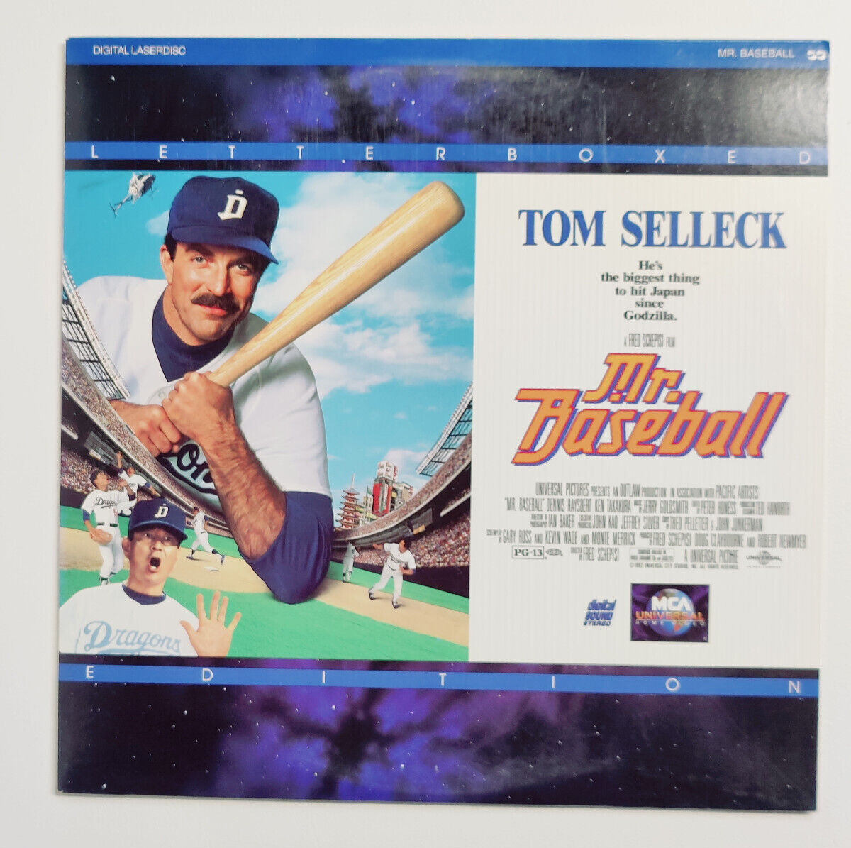 Mr.Baseball Laserdisc LD Wideacreen Format Tom Selleck