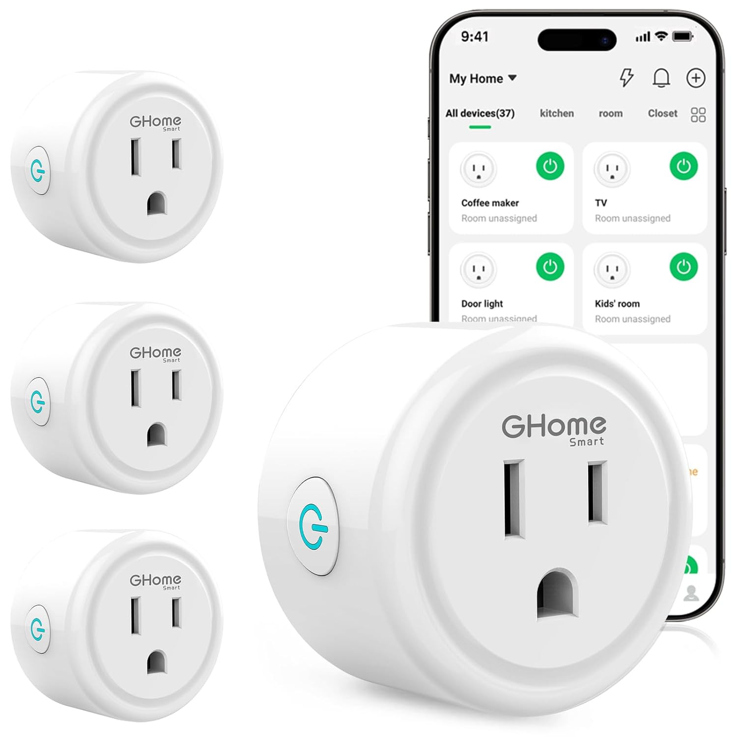 Smart WiFi Plug for Alexa & Google Home - Remote Control, No Hub Needed